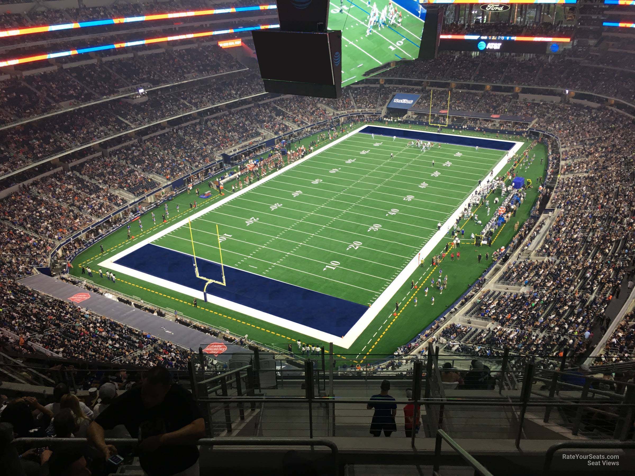 View of AT&T Stadium from section 424 View of AT&T Stadium from section 424