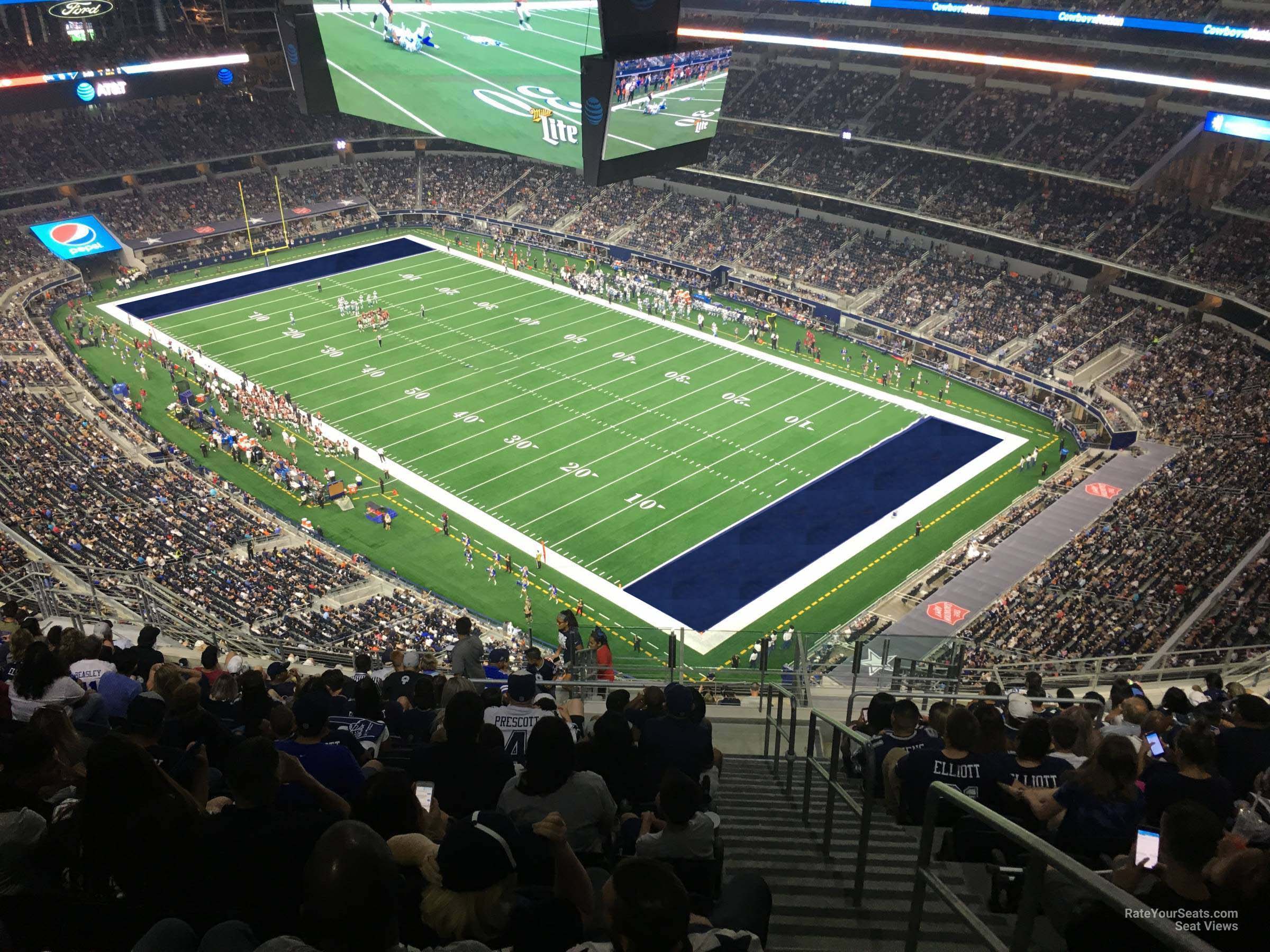 section 427, row 22 seat view  for football - at&t stadium (cowboys stadium)