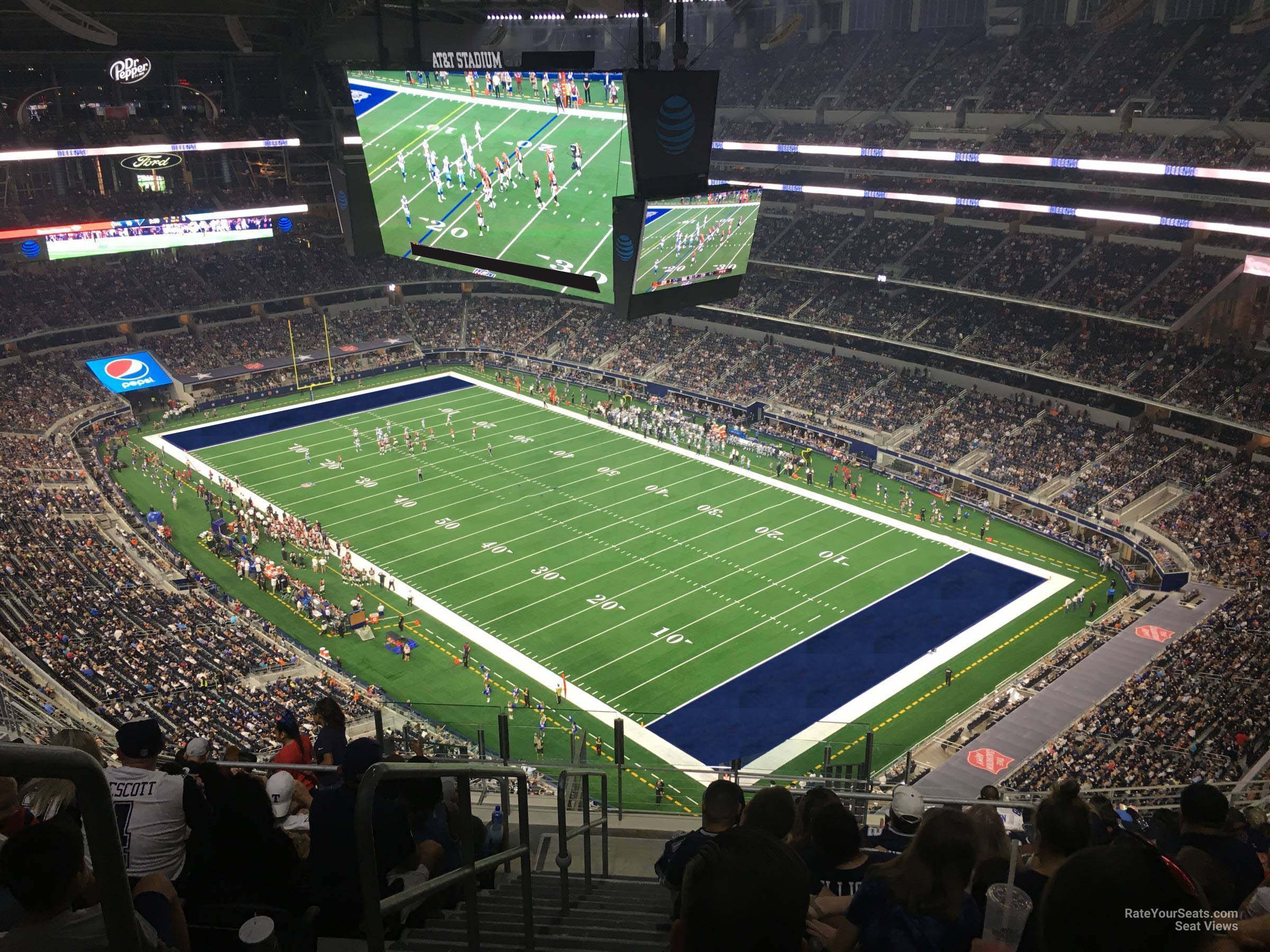 section 428, row 22 seat view  for football - at&t stadium (cowboys stadium)