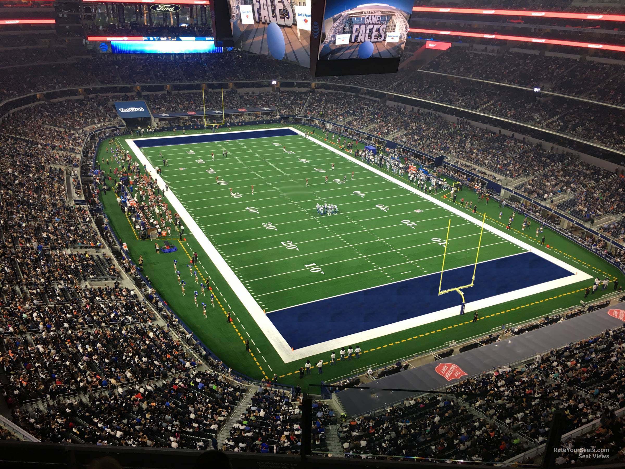 section 432, row 4 seat view  for football - at&t stadium (cowboys stadium)
