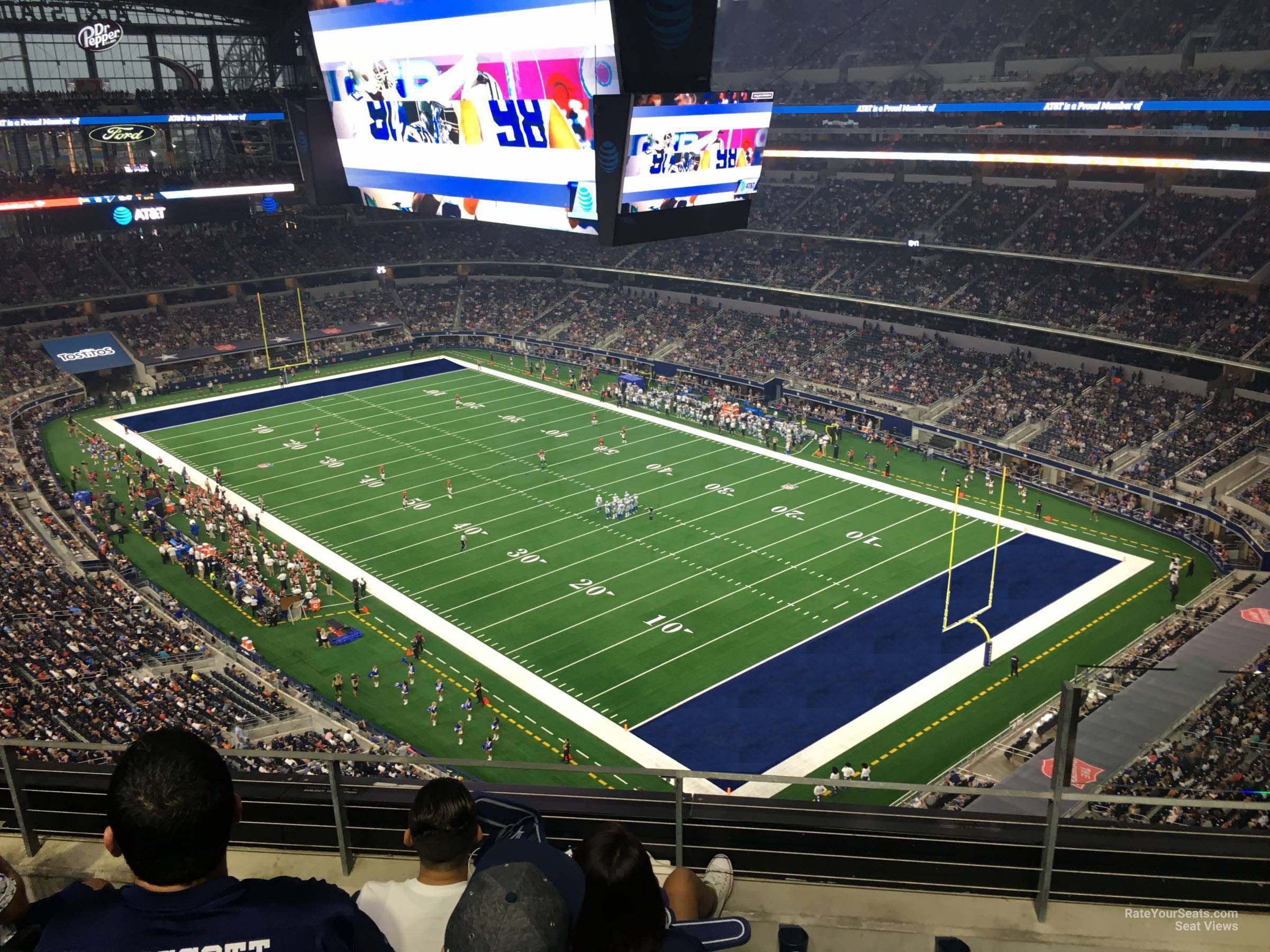 section 434, row 4 seat view  for football - at&t stadium (cowboys stadium)
