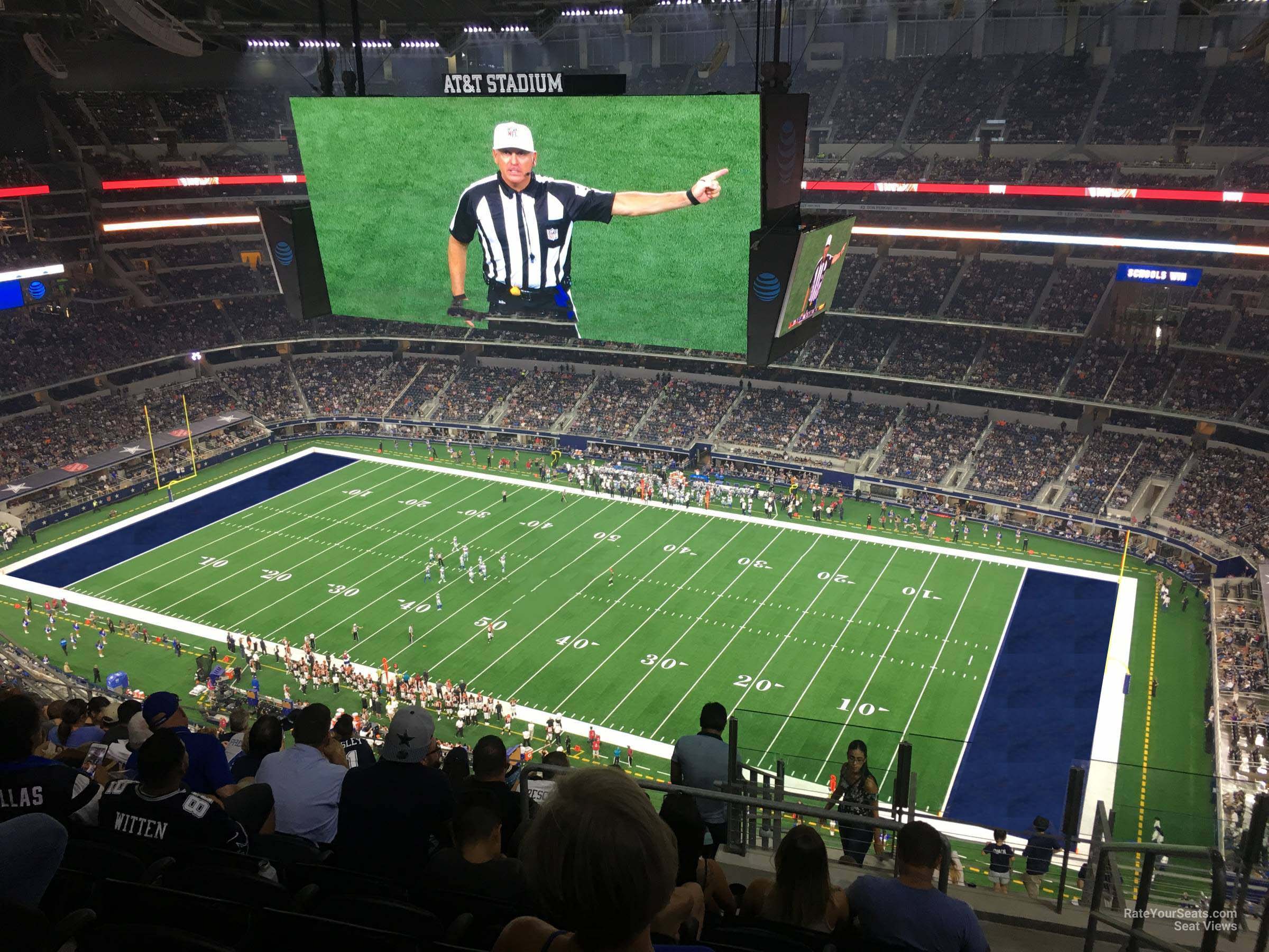section 448, row 22 seat view  for football - at&t stadium (cowboys stadium)