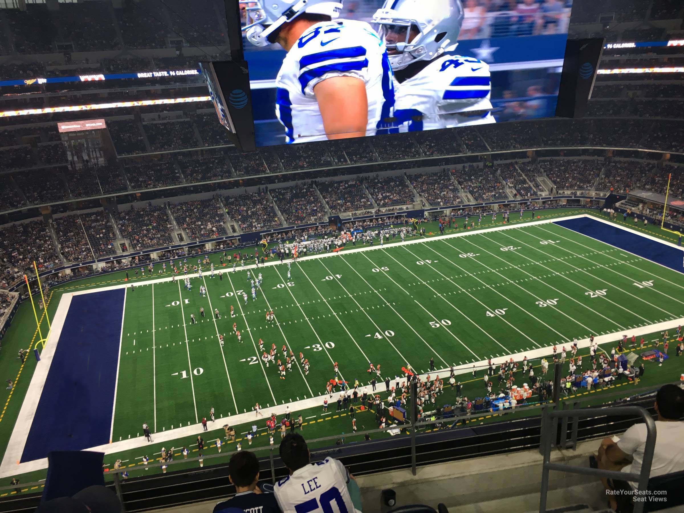 section 448, row 4 seat view  for football - at&t stadium (cowboys stadium)