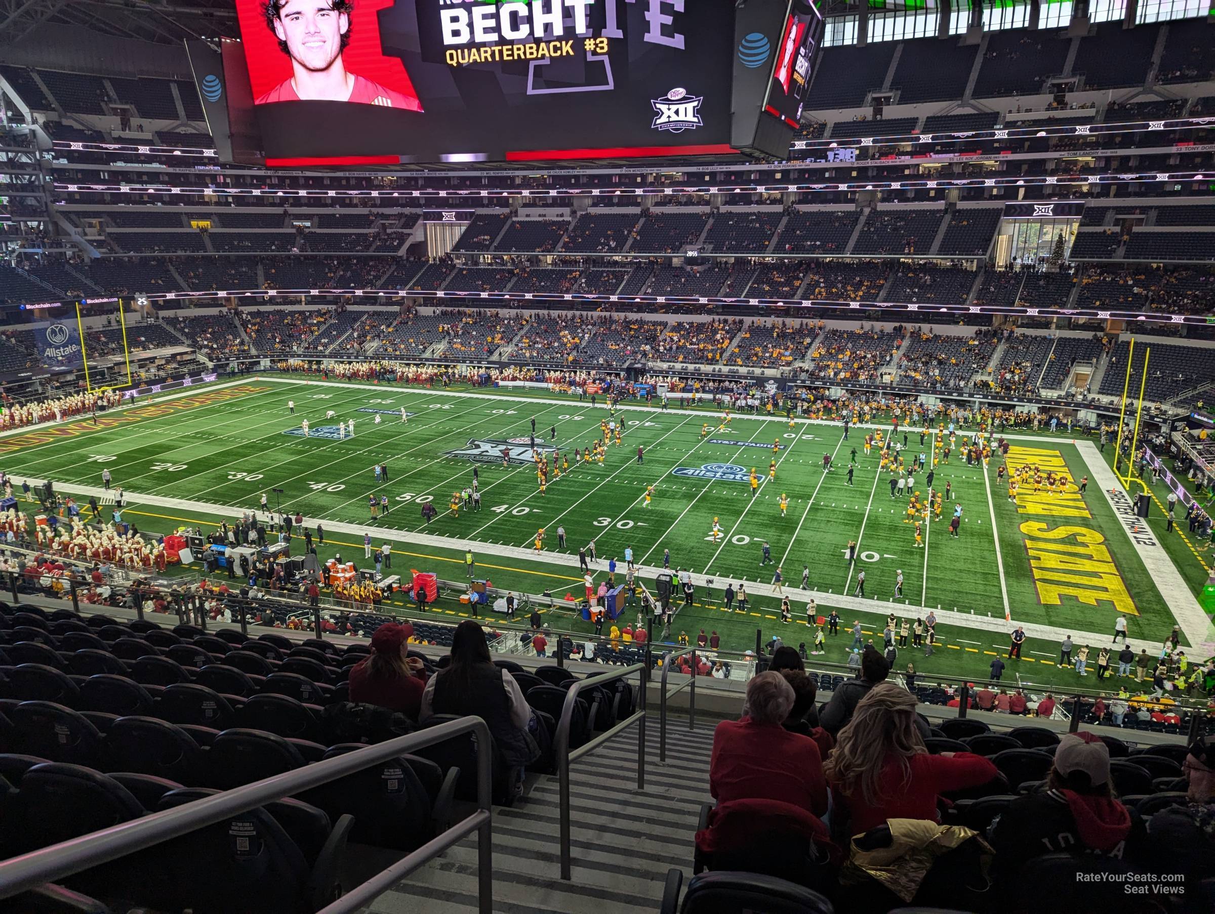 section c332, row 11 seat view  for football - at&t stadium (cowboys stadium)
