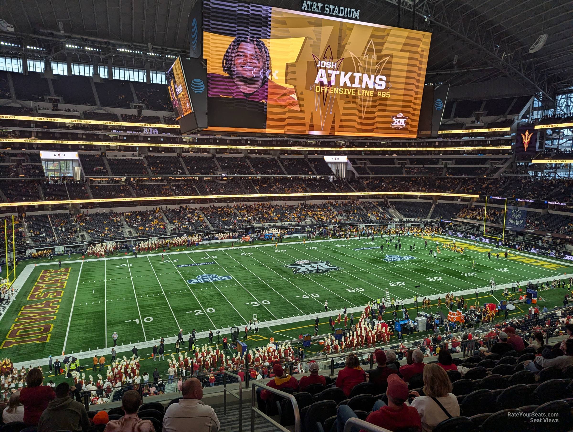 section c339, row 11 seat view  for football - at&t stadium (cowboys stadium)