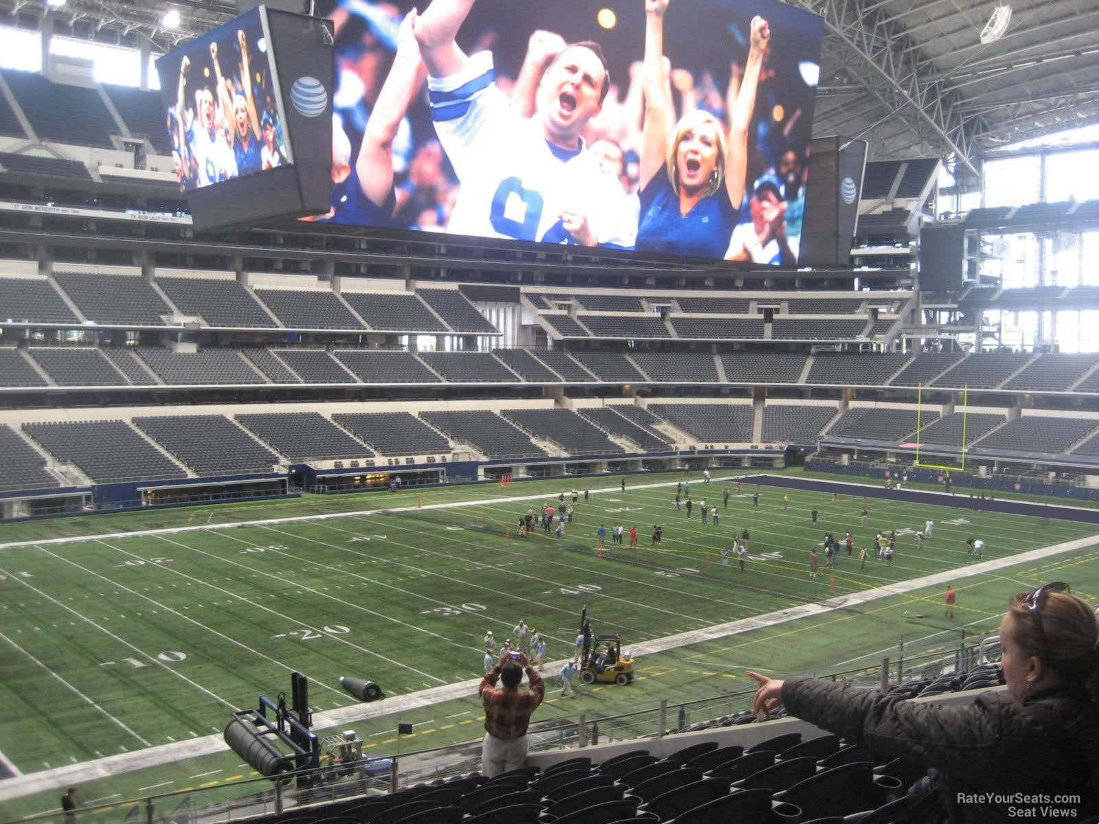 section 240, row 12 seat view  for football - at&t stadium (cowboys stadium)