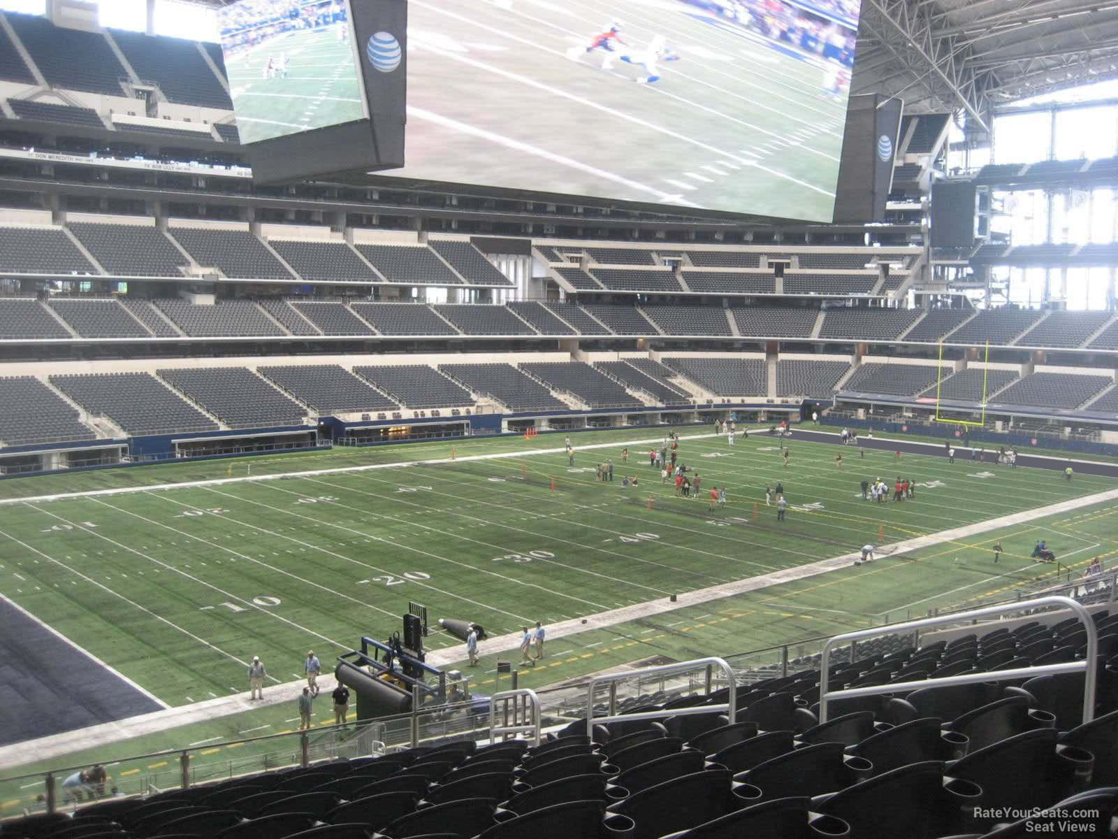 section 241, row 12 seat view  for football - at&t stadium (cowboys stadium)