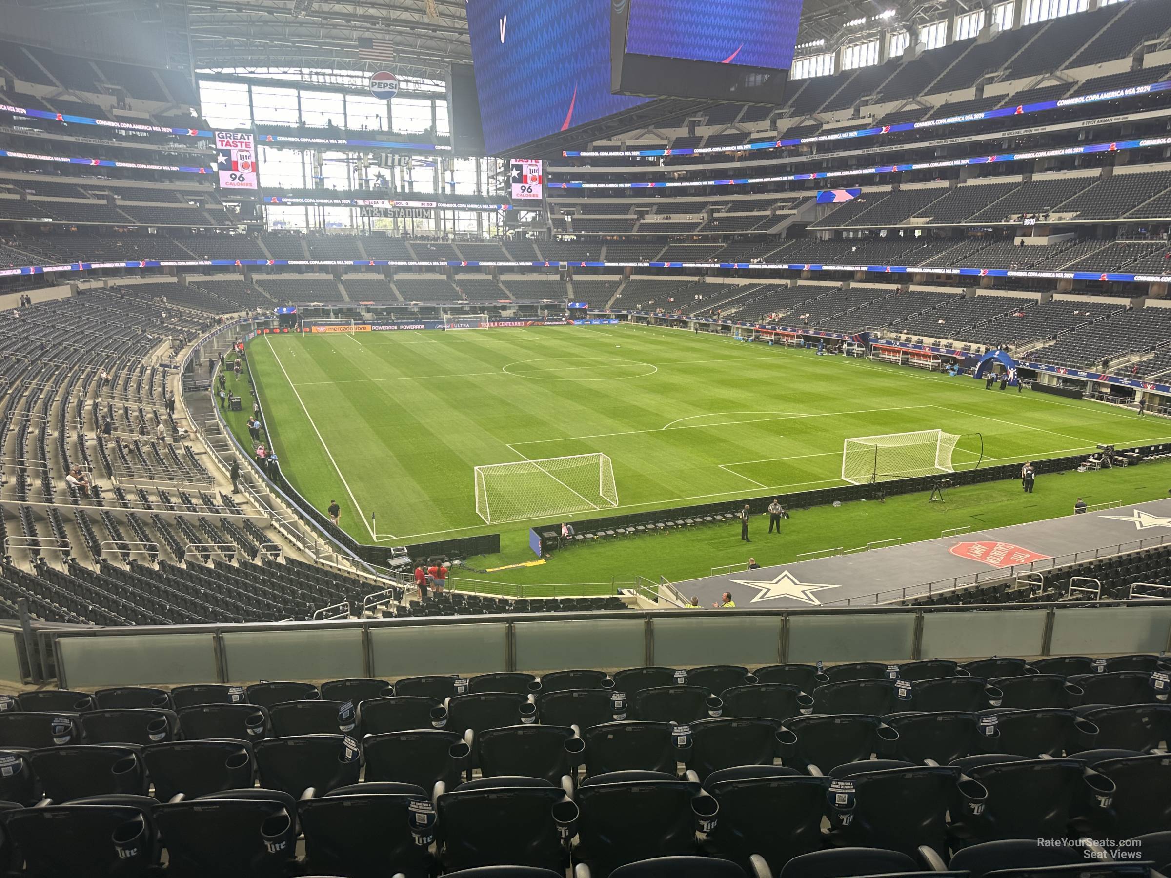 Seat View for AT&T Stadium Section 201, Row 8