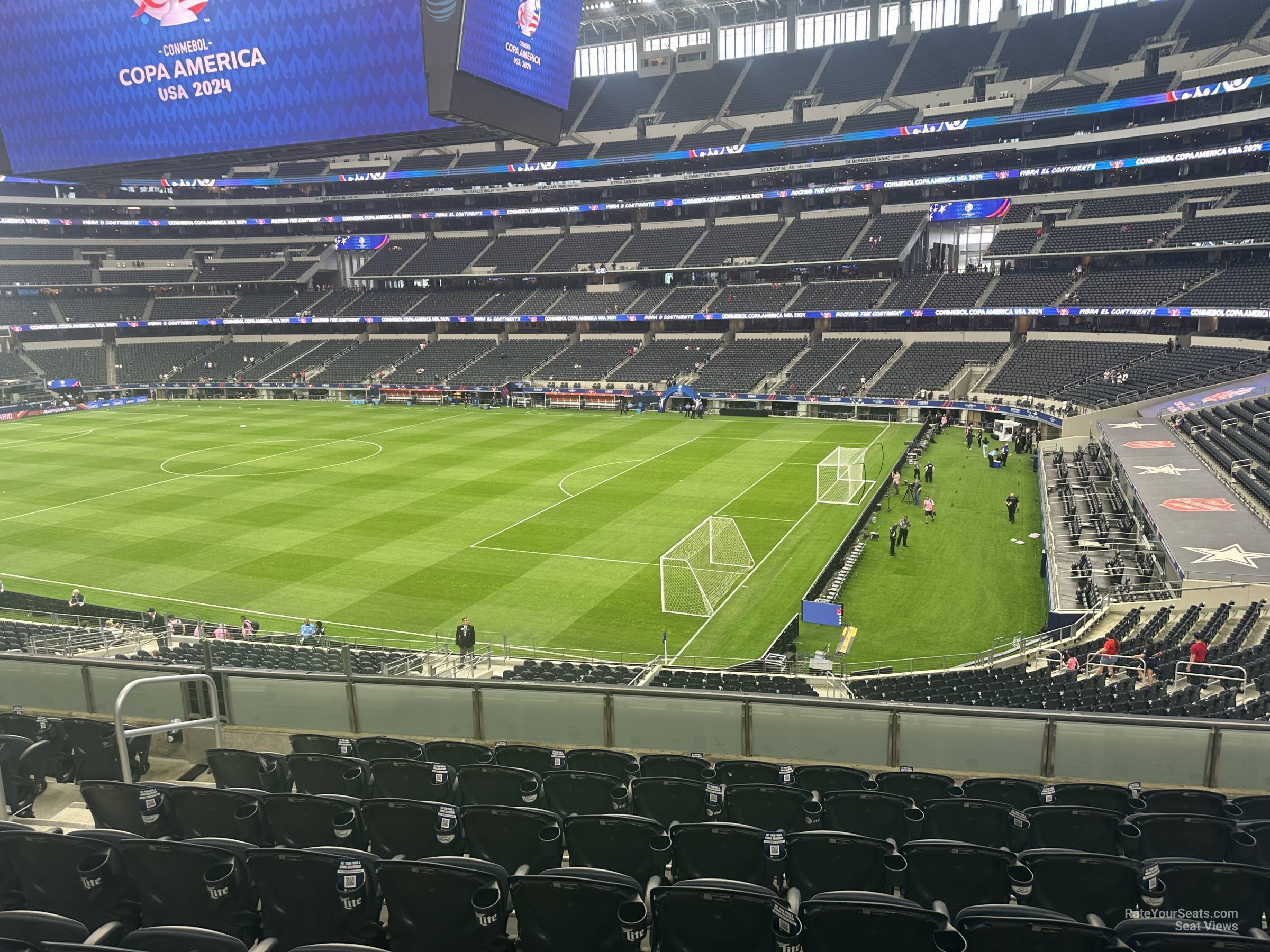 section 204, row 8 seat view  for soccer - at&t stadium