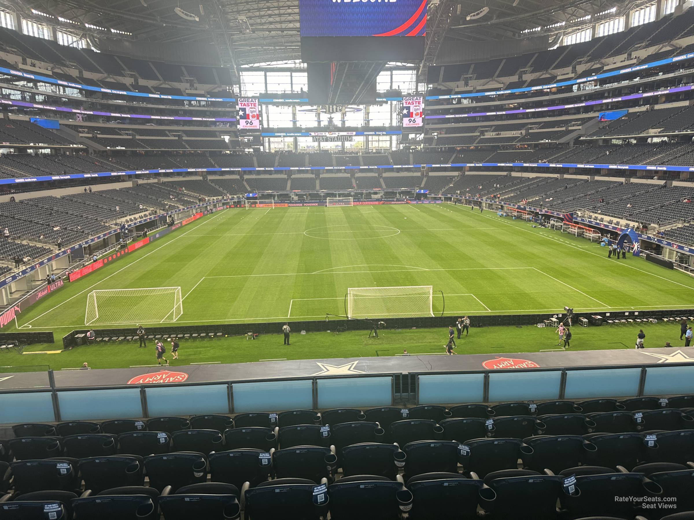section 248, row 8 seat view for soccer - at&t stadium (cowboys stadium)