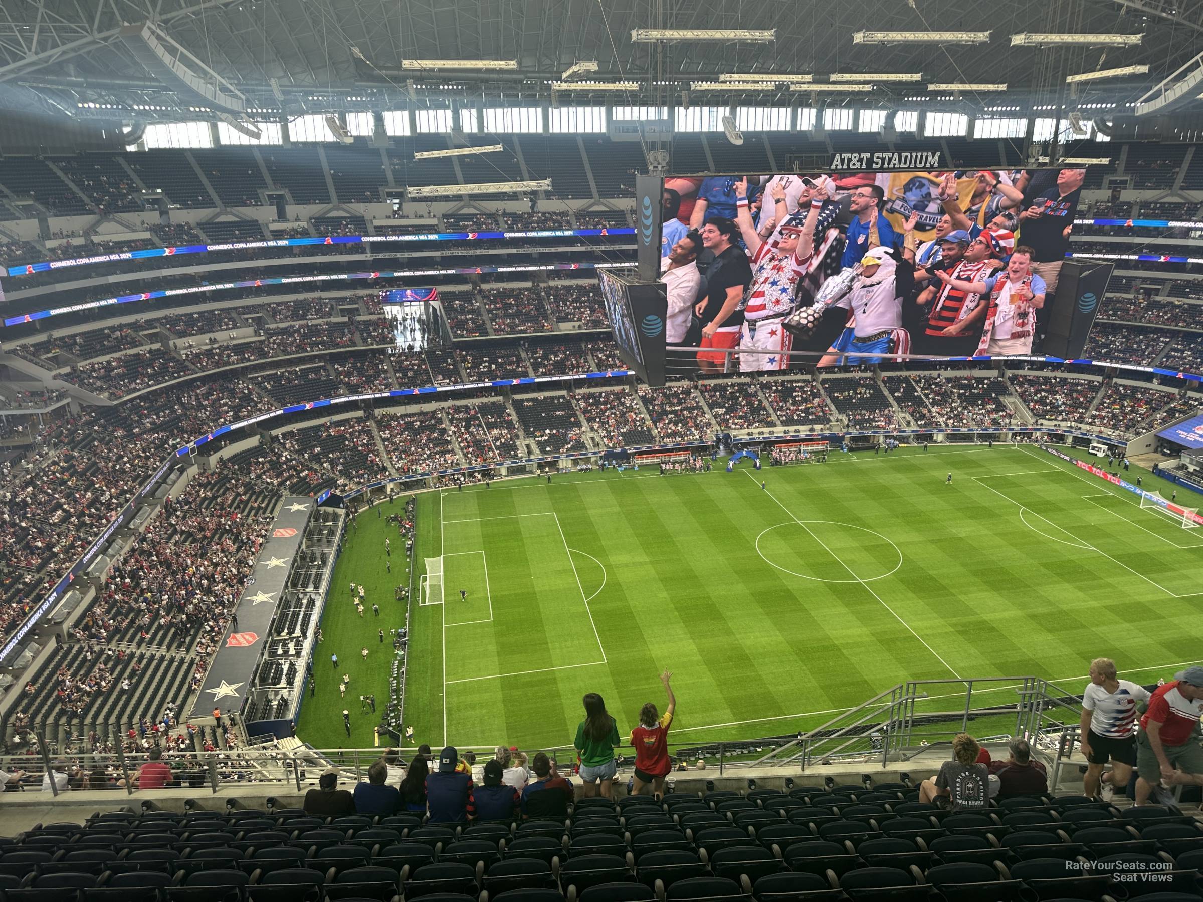 section 416, row 19 seat view  for soccer - at&t stadium (cowboys stadium)