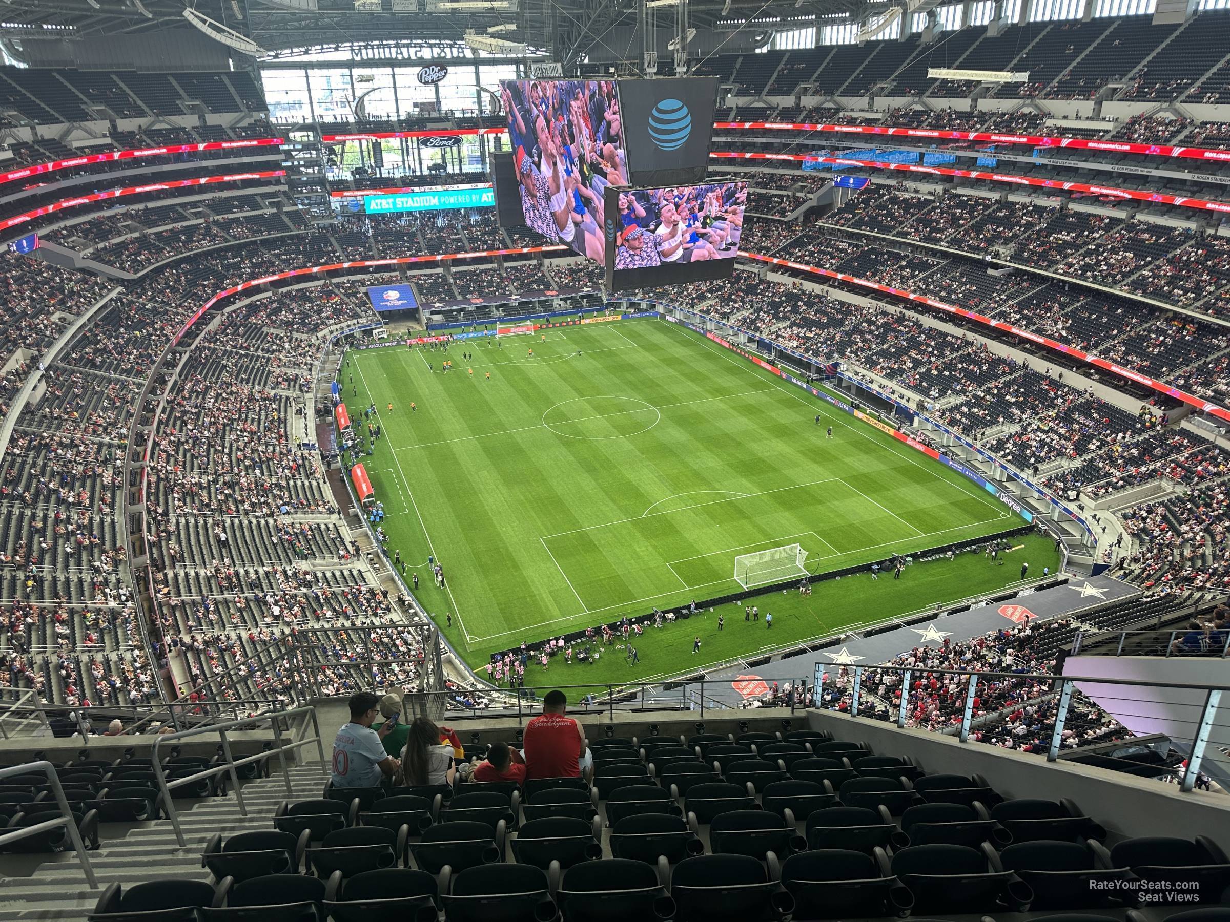 section 431, row 18 seat view  for soccer - at&t stadium