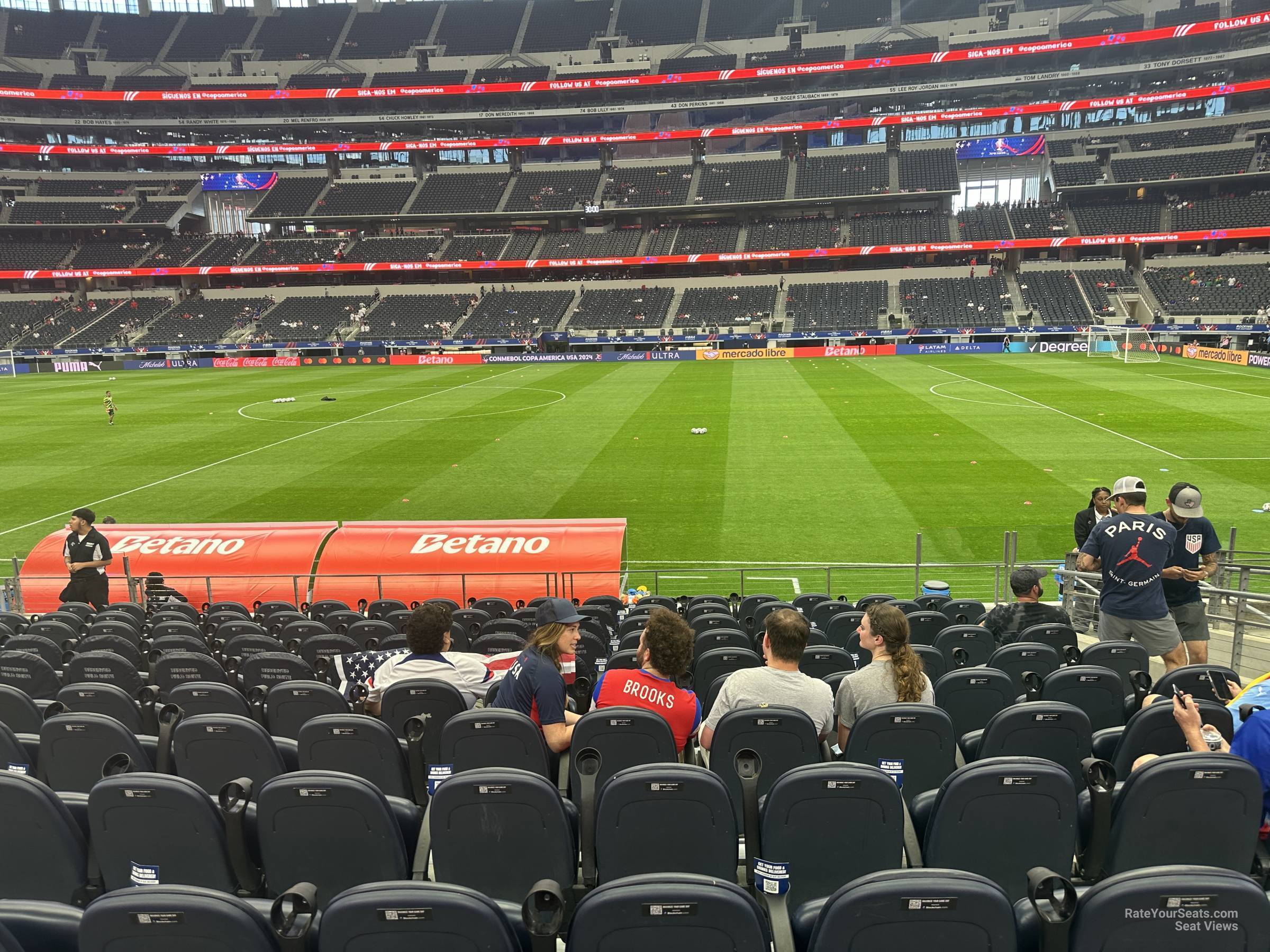 section c134, row 14 seat view  for soccer - at&t stadium (cowboys stadium)