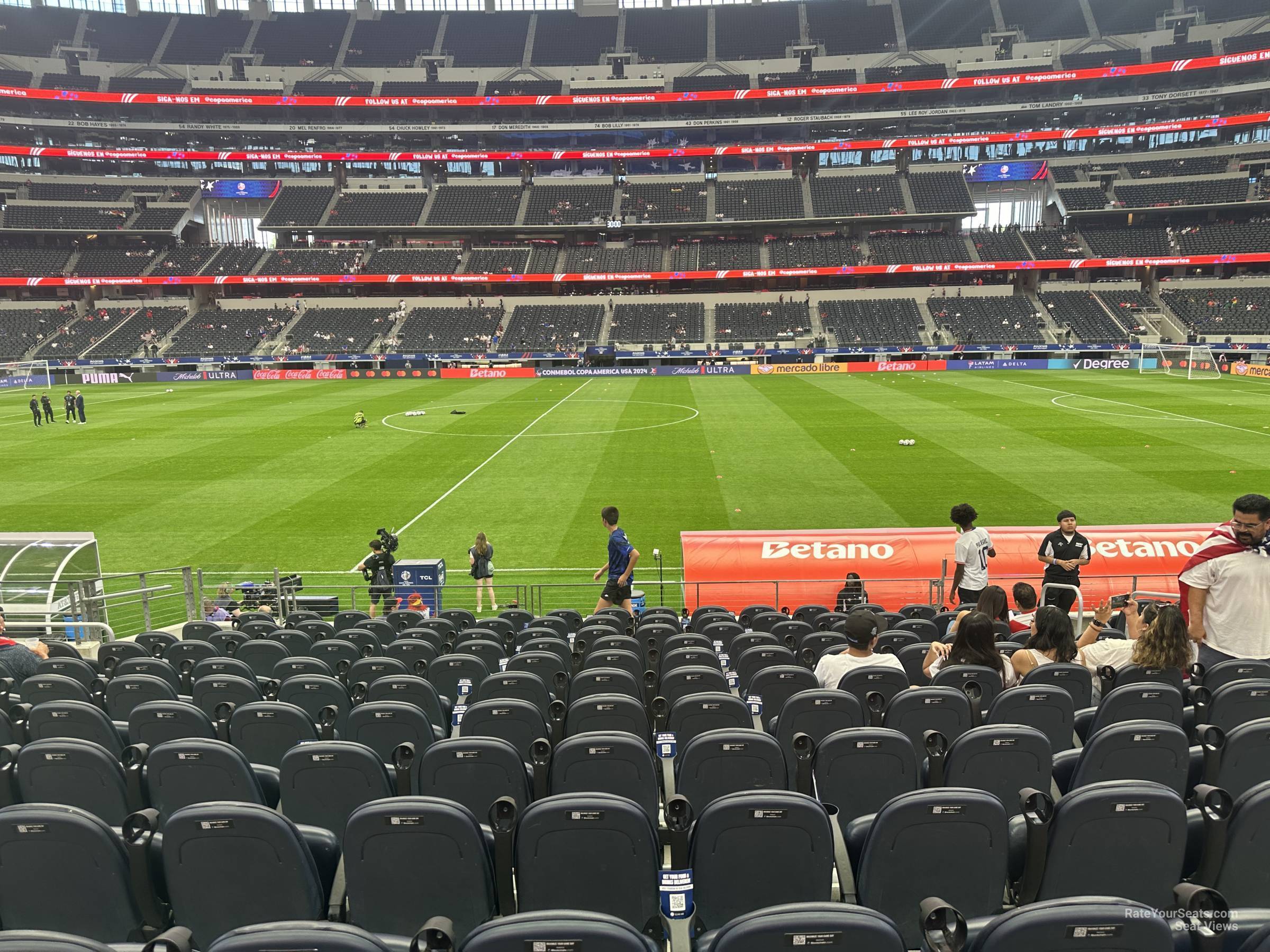 section c135, row 14 seat view  for soccer - at&t stadium (cowboys stadium)