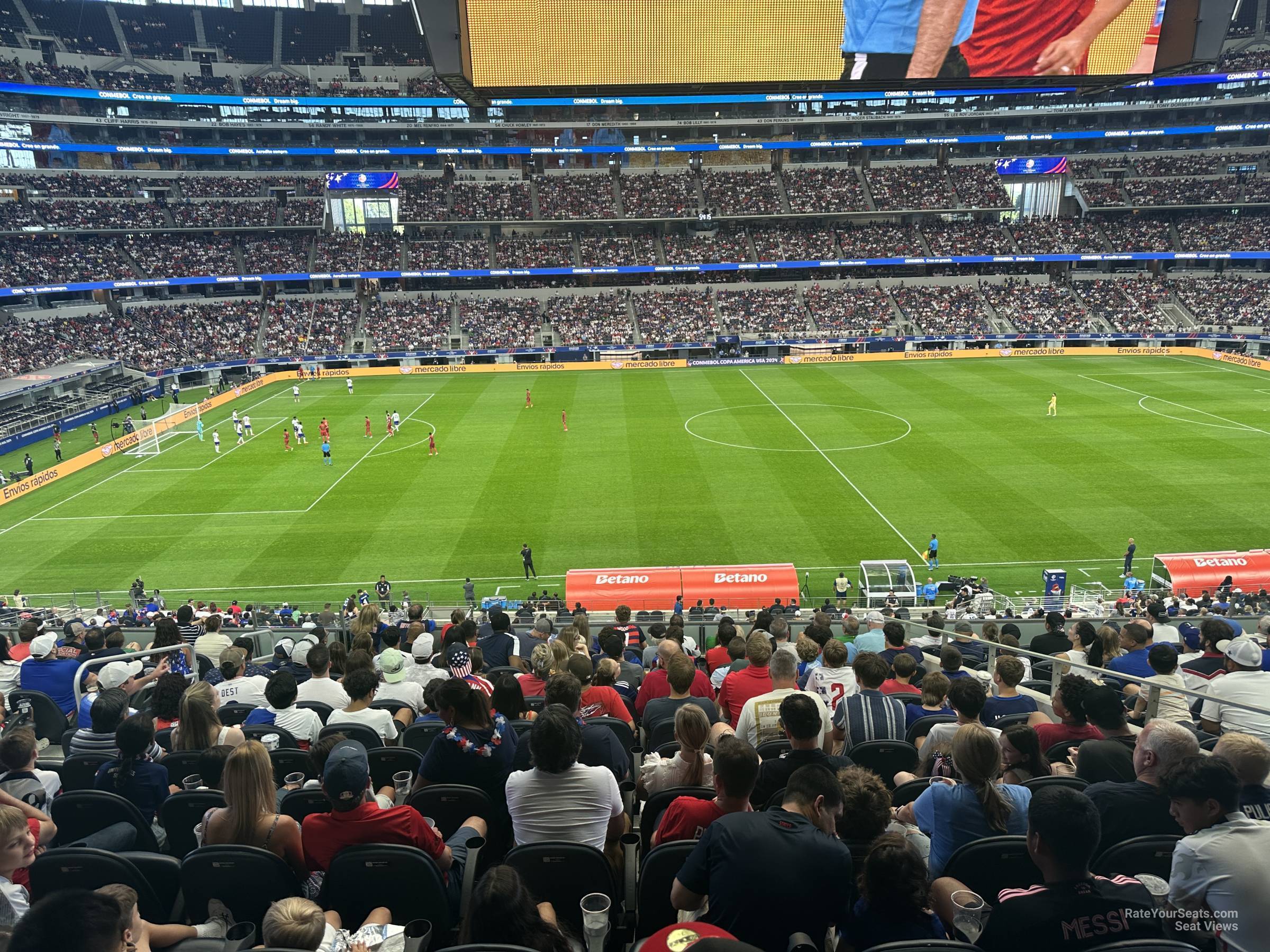 section c236, row 14 seat view  for soccer - at&t stadium (cowboys stadium)