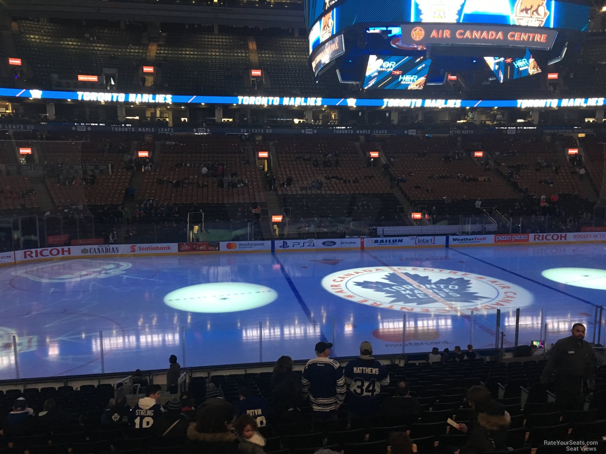 section 109, row 20 seat view  for hockey - scotiabank arena
