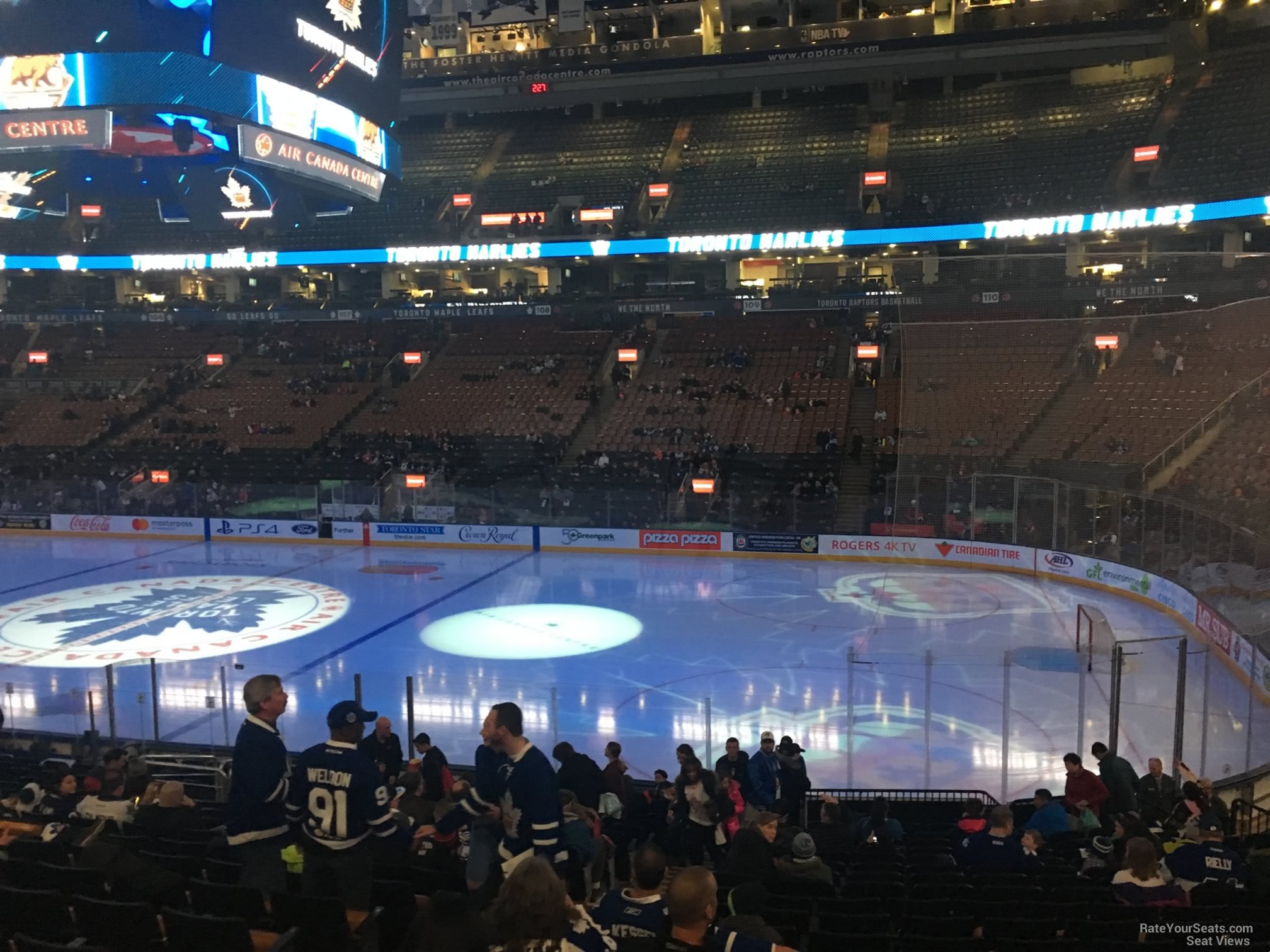 section 117, row 20 seat view  for hockey - scotiabank arena