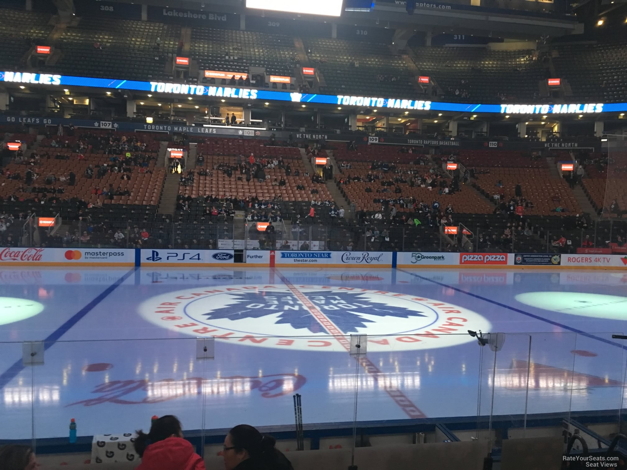 section 119, row 8 seat view for hockey - scotiabank arena
