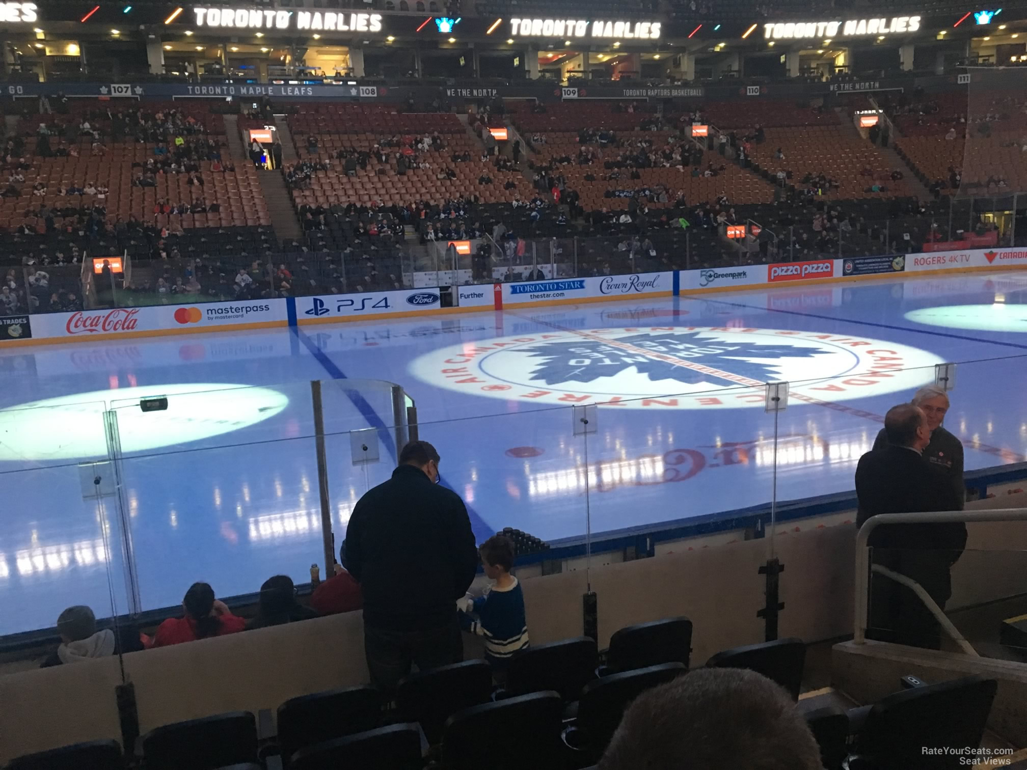 section 120, row 8 seat view  for hockey - scotiabank arena