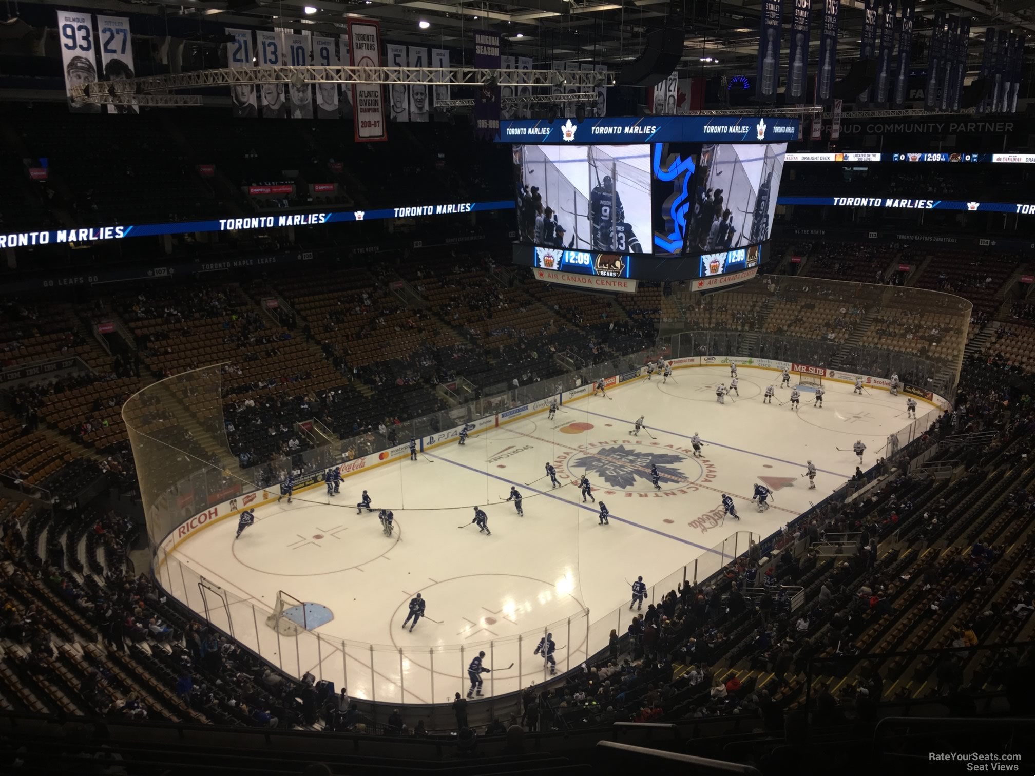 section 301, row 10 seat view  for hockey - scotiabank arena