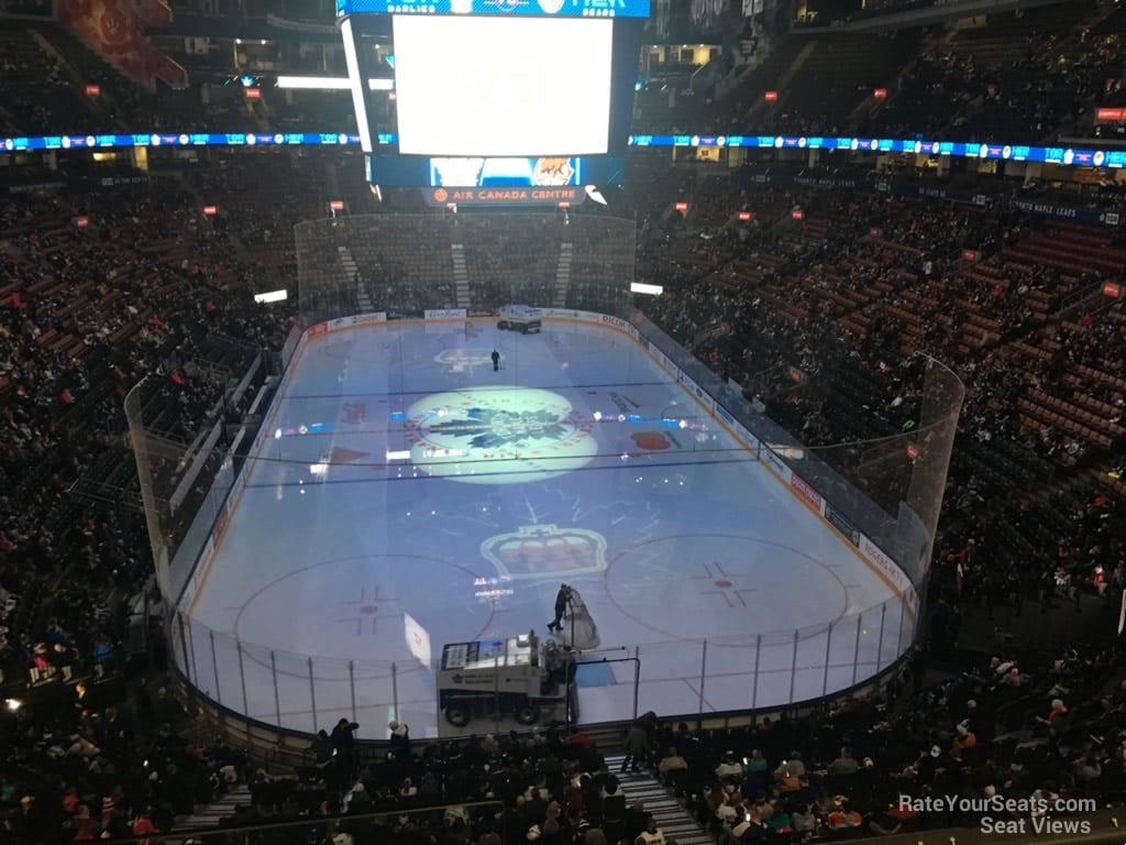 section 315, row 3 seat view  for hockey - scotiabank arena