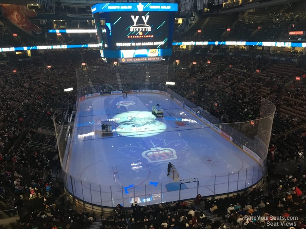section 316, row 3 seat view  for hockey - scotiabank arena