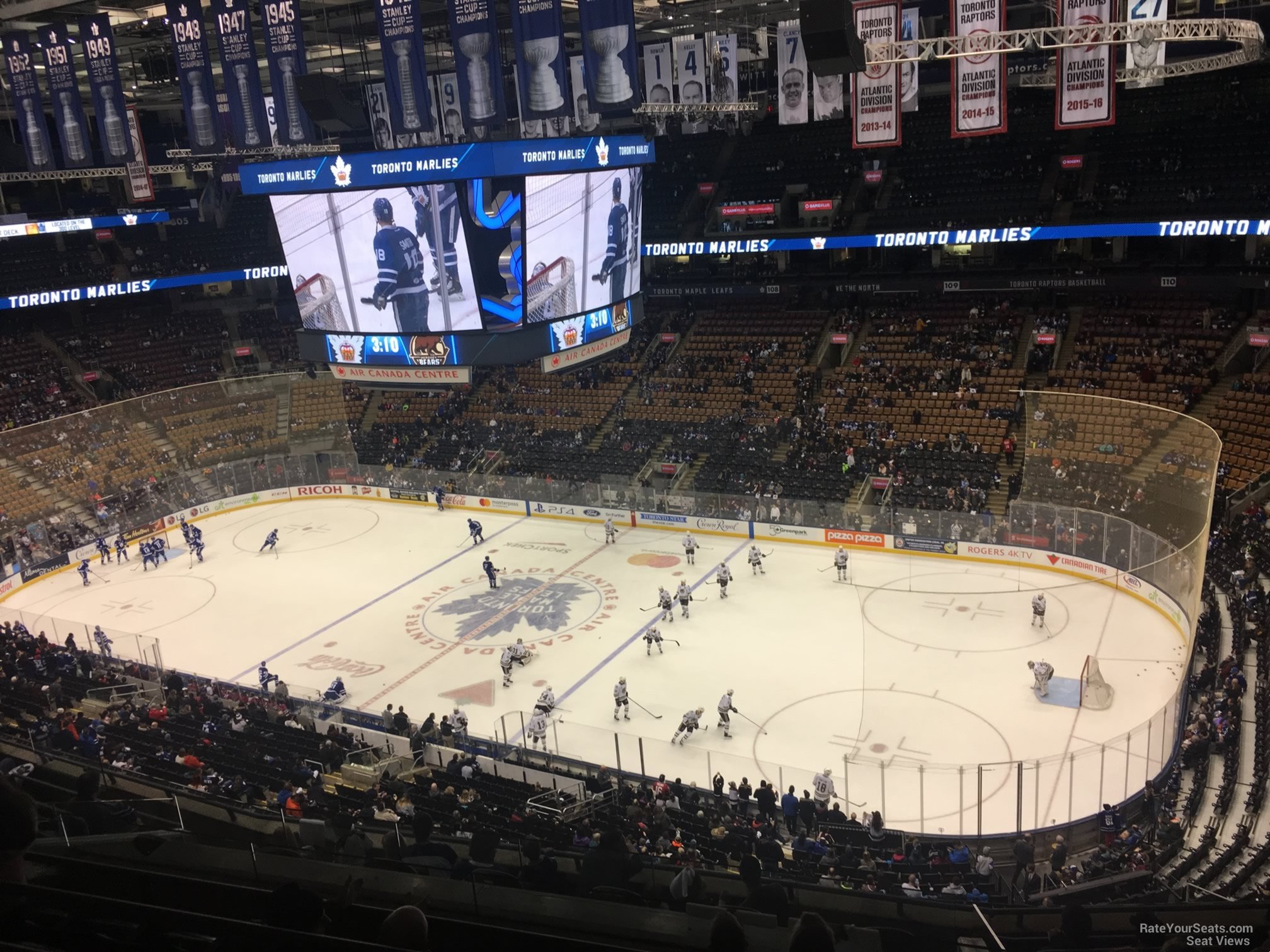 section 319, row 10 seat view  for hockey - scotiabank arena