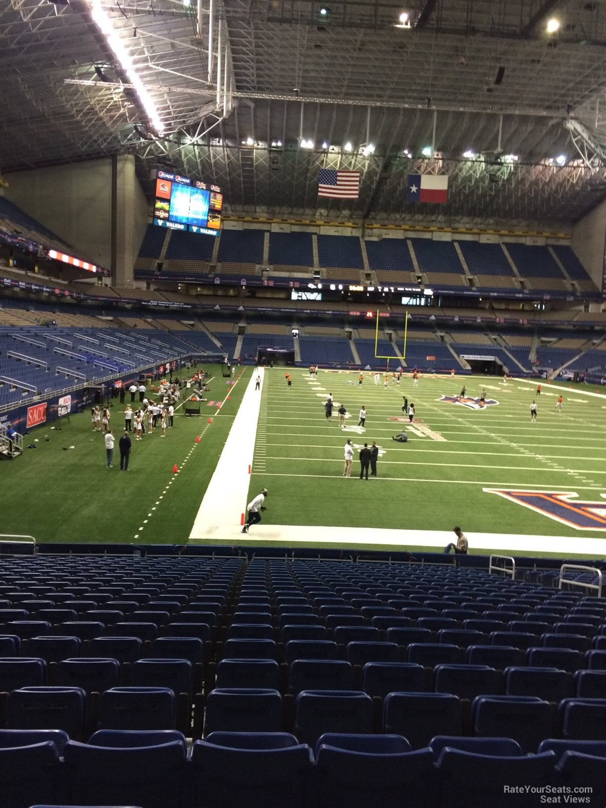 section 103, row 18 seat view  for football - alamodome