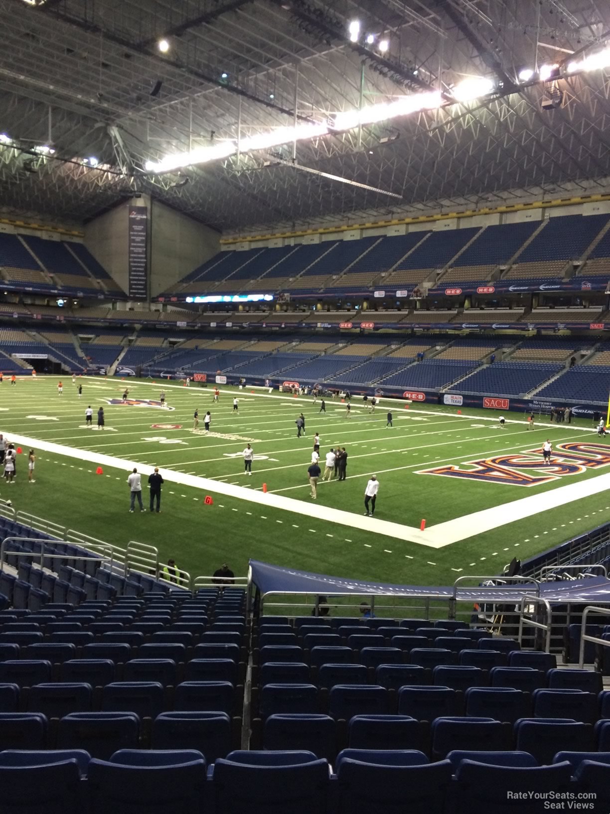section 106, row 18 seat view  for football - alamodome