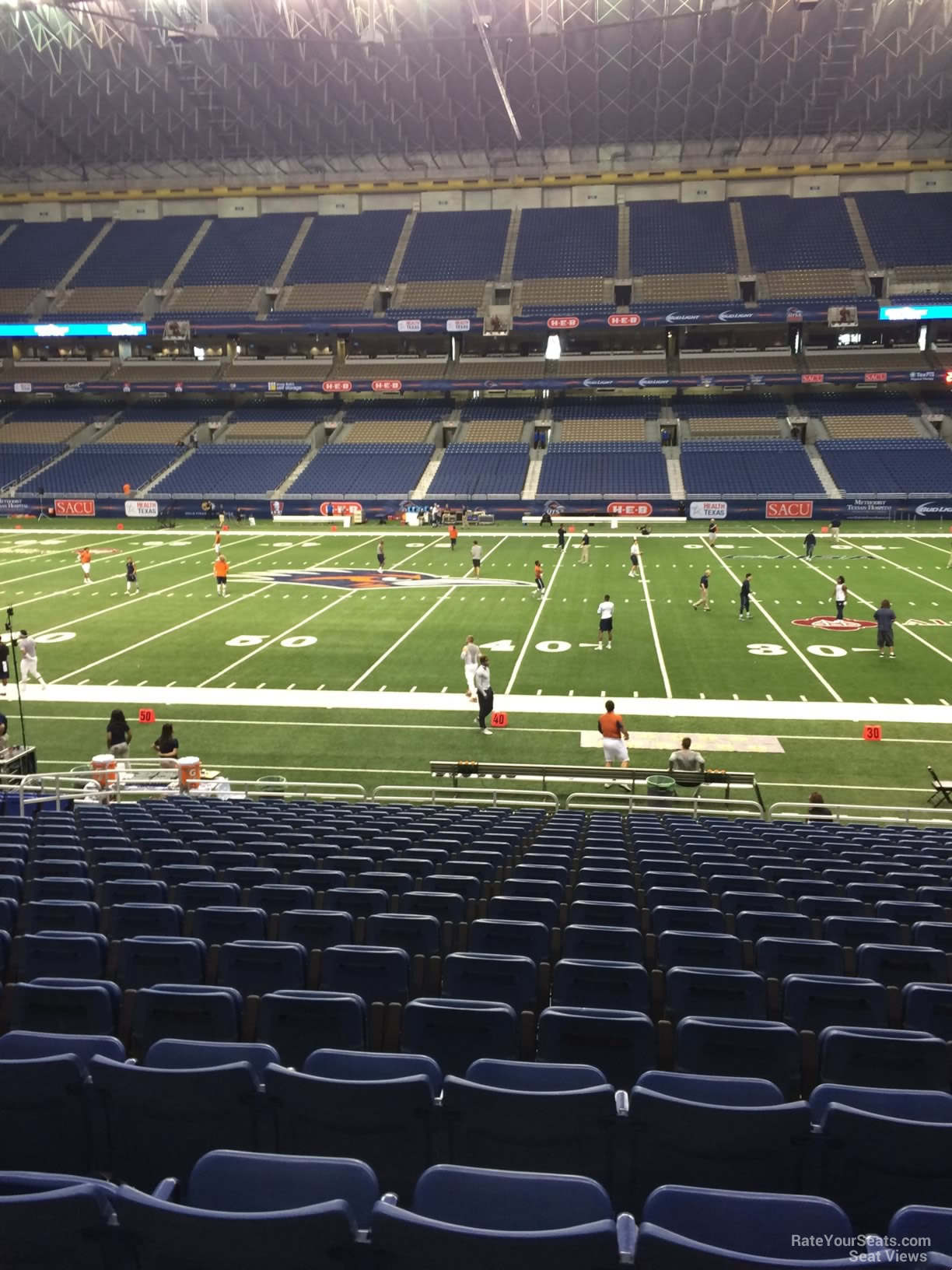 section 111, row 18 seat view  for football - alamodome