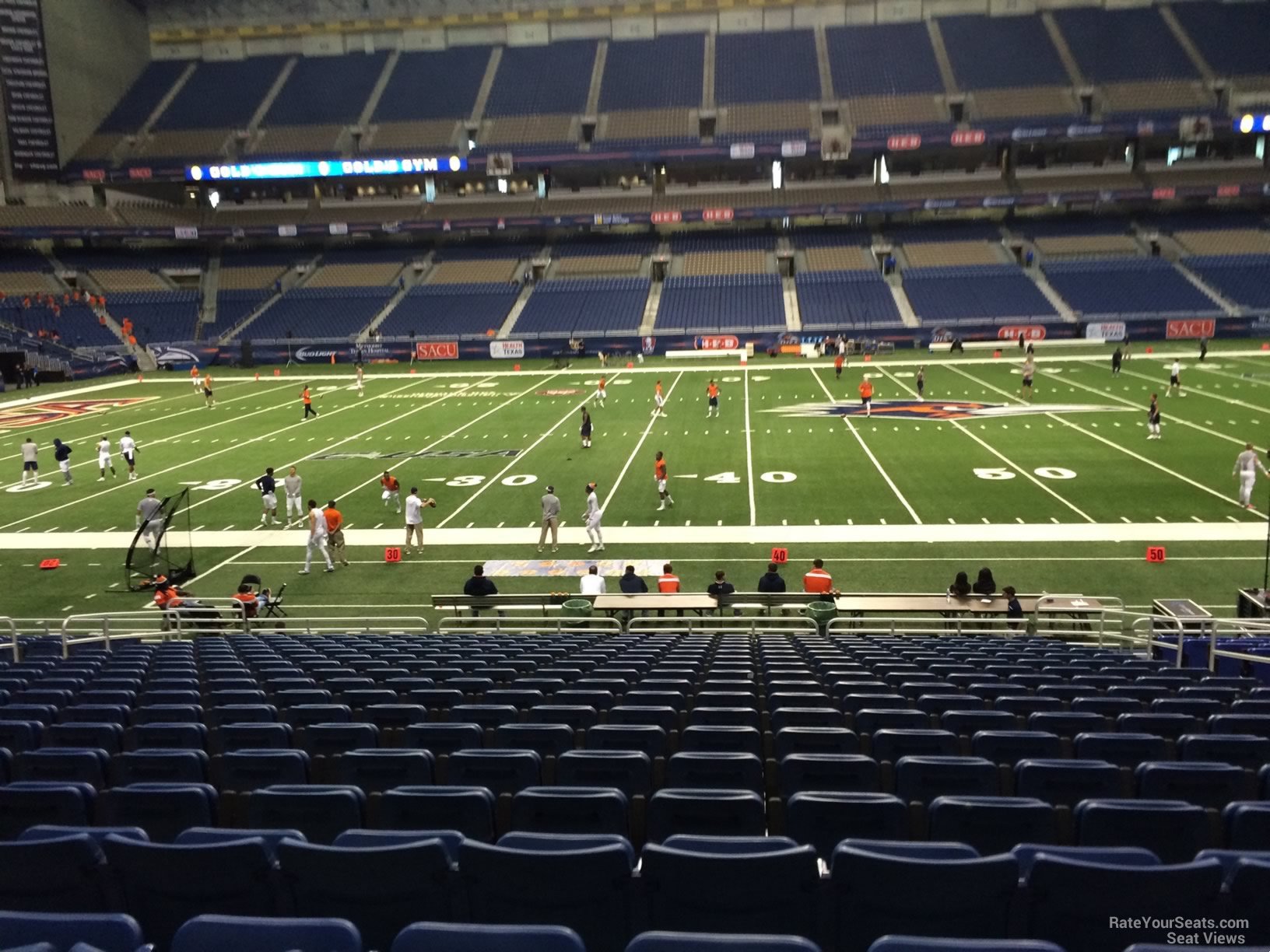 section 113, row 18 seat view  for football - alamodome