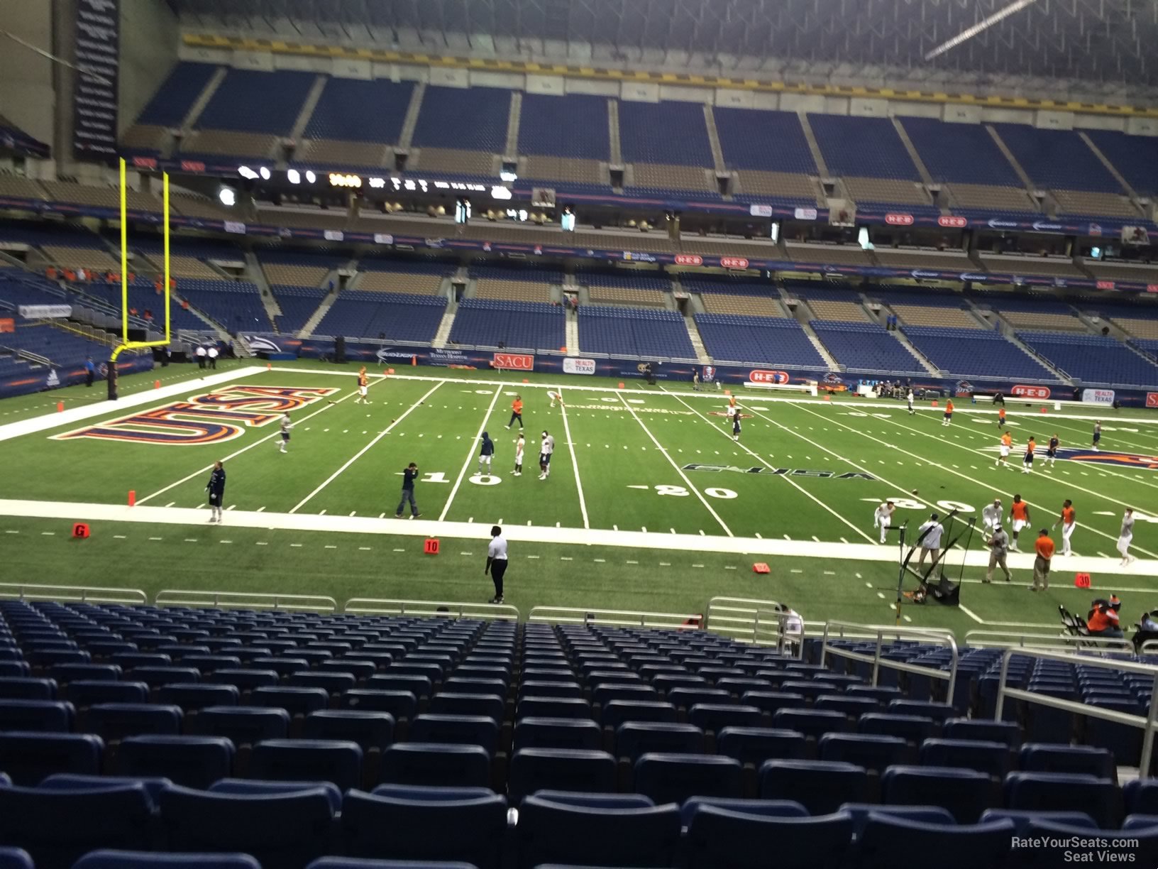 section 115, row 18 seat view  for football - alamodome