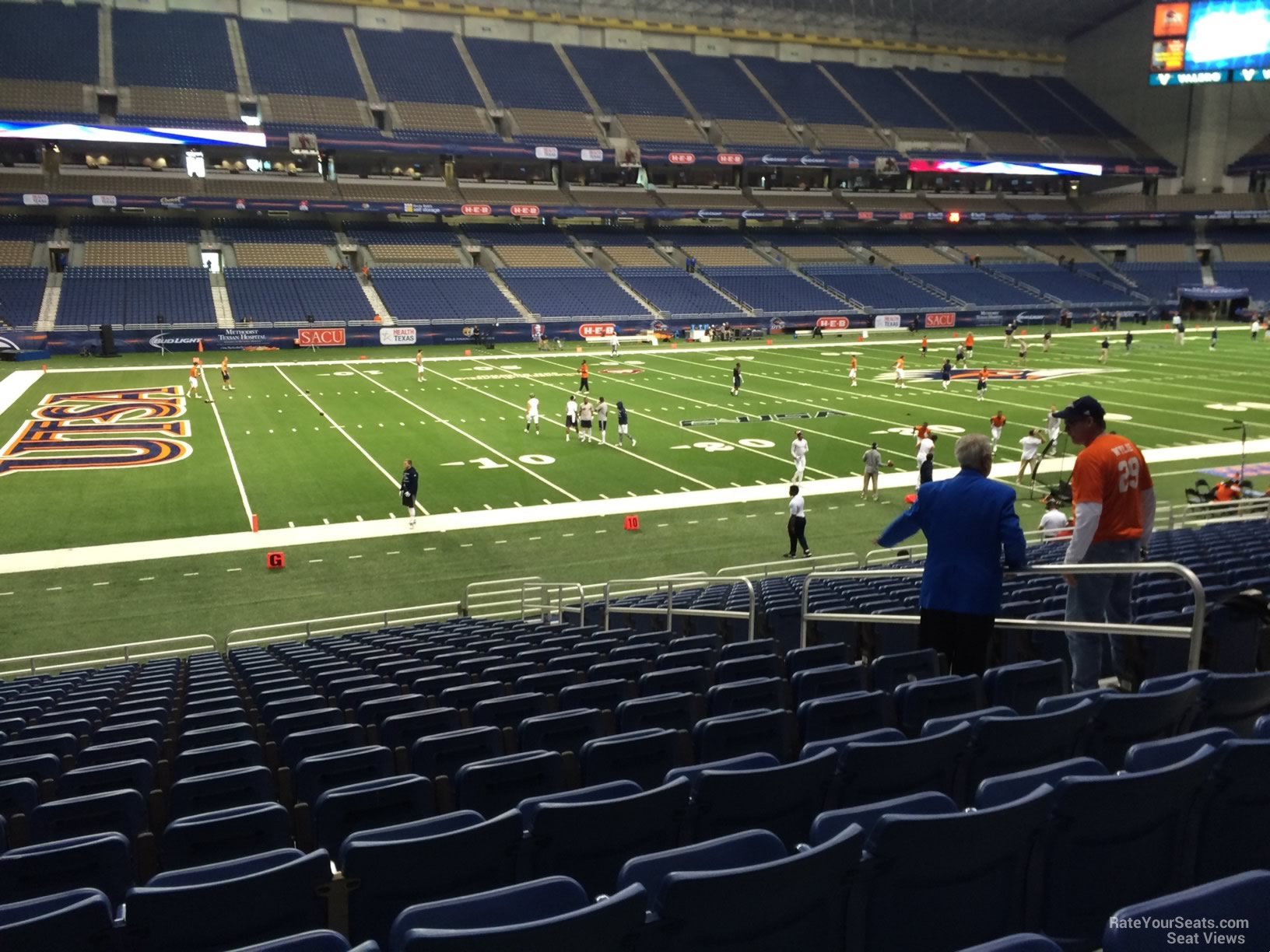 section 116, row 18 seat view  for football - alamodome