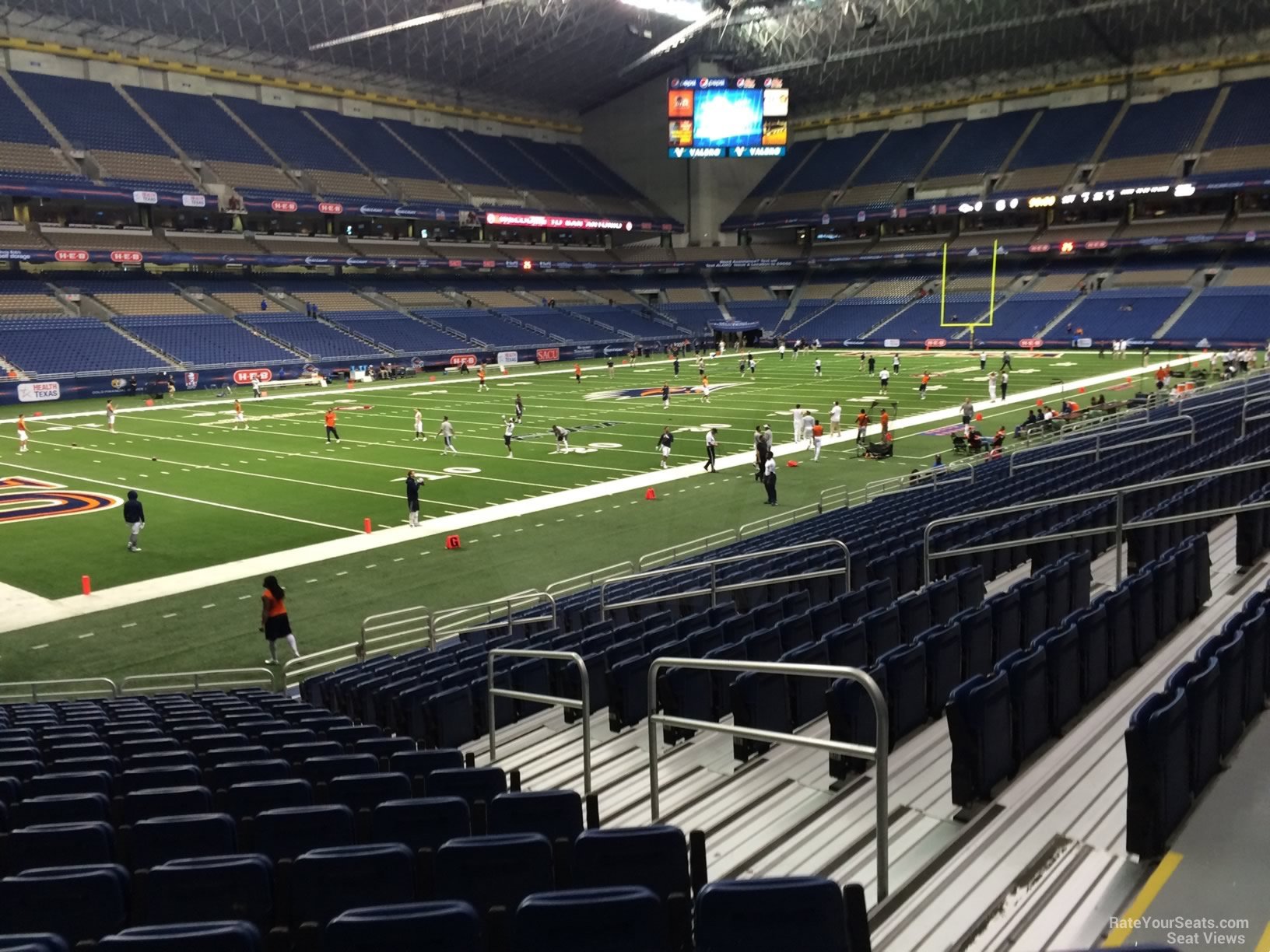 section 118, row 18 seat view  for football - alamodome