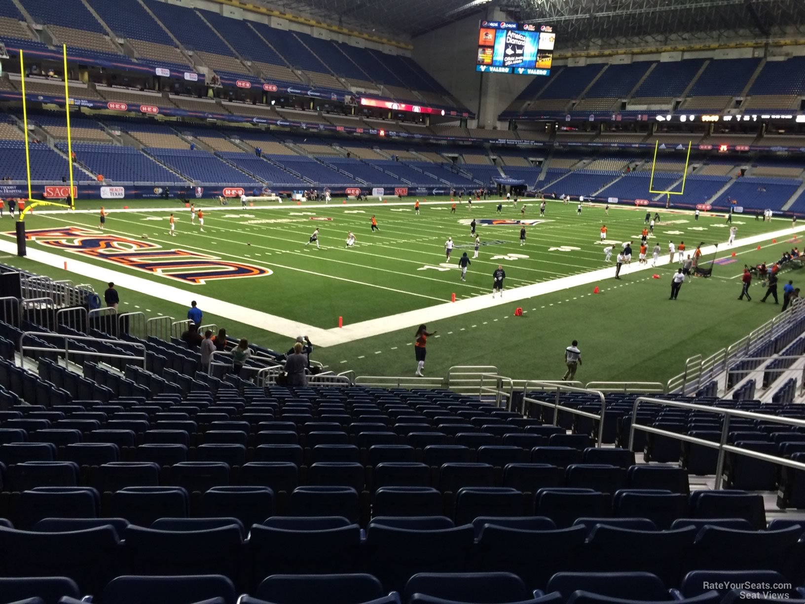 section 119, row 18 seat view  for football - alamodome