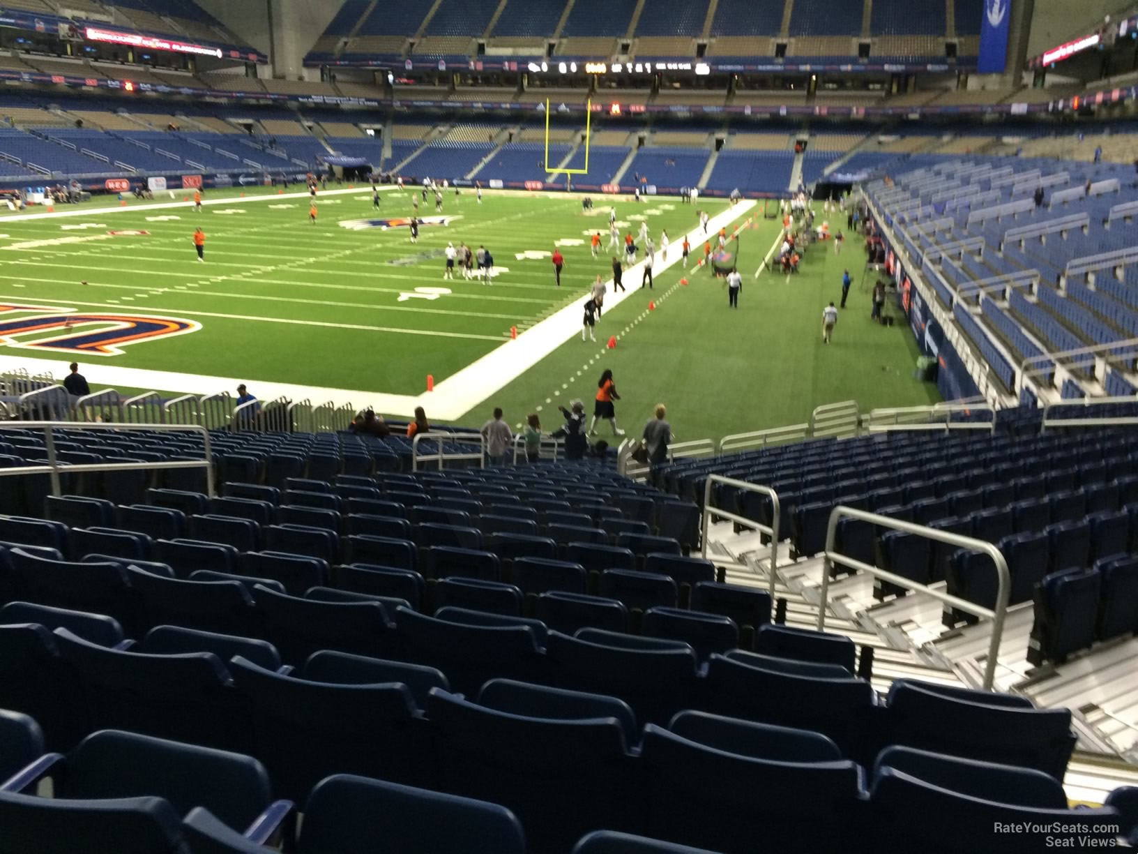 section 120, row 18 seat view  for football - alamodome