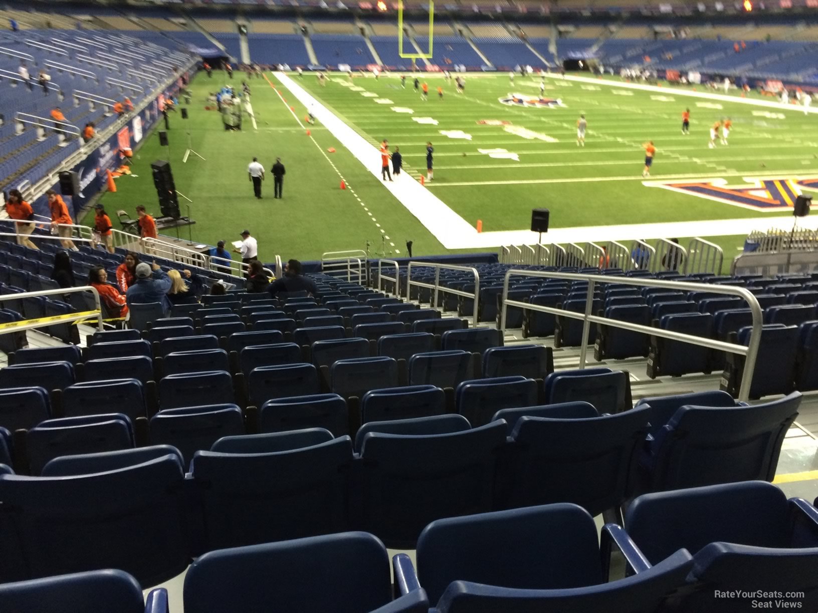 section 126, row 18 seat view  for football - alamodome