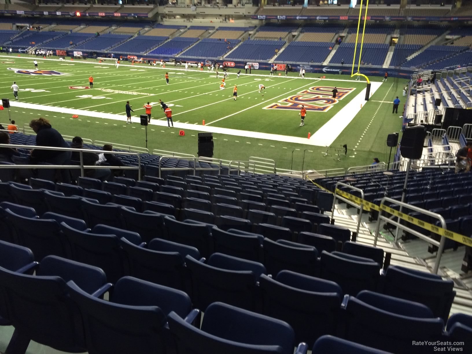 section 129, row 18 seat view  for football - alamodome