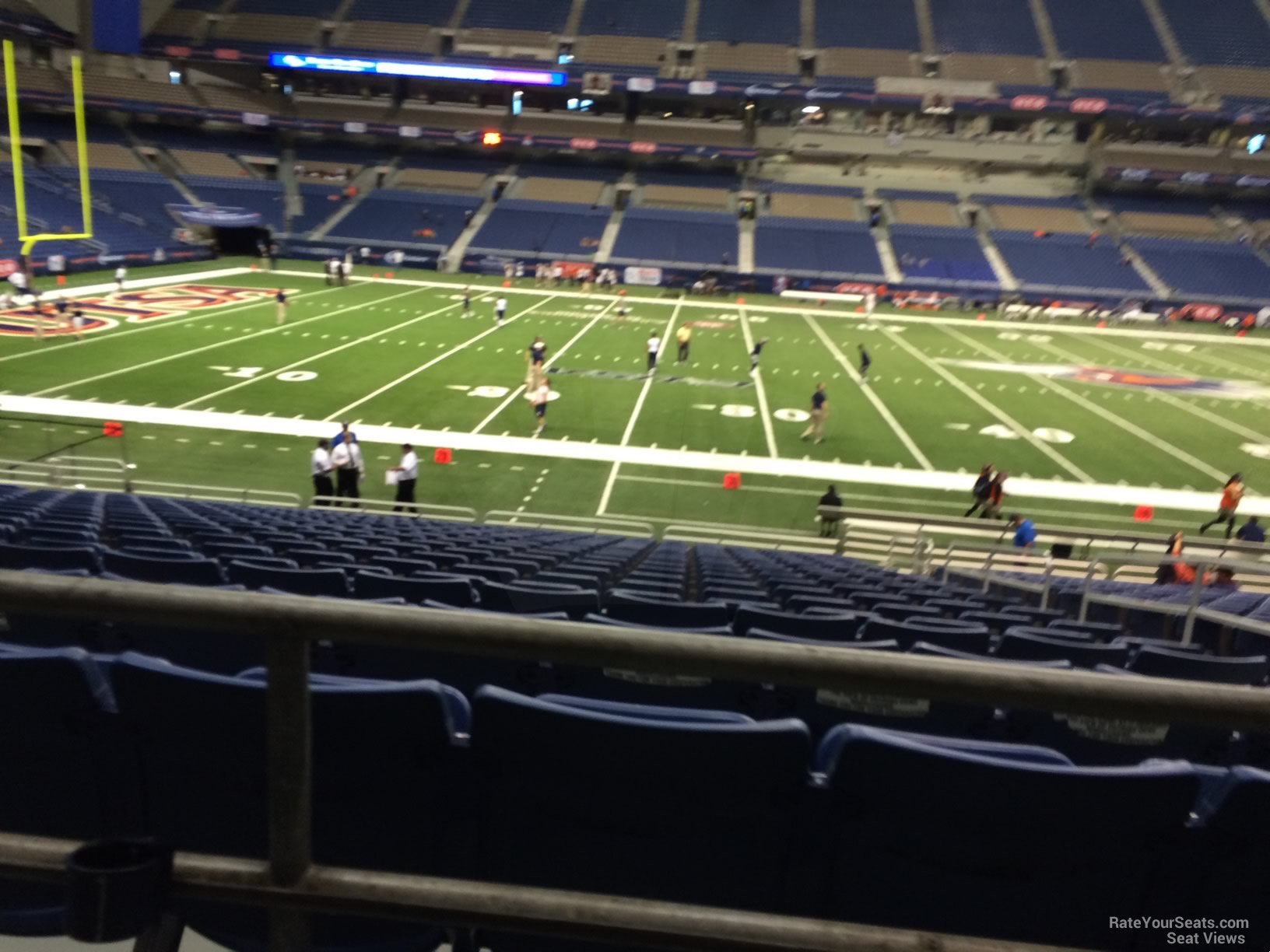 section 136, row 18 seat view  for football - alamodome