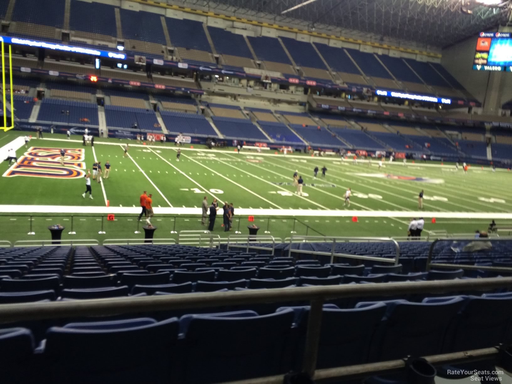 section 138, row 18 seat view  for football - alamodome