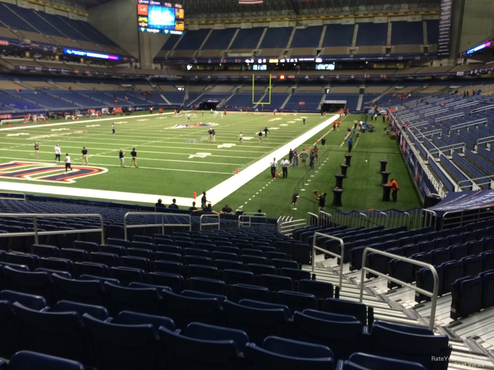 section 142, row 18 seat view  for football - alamodome