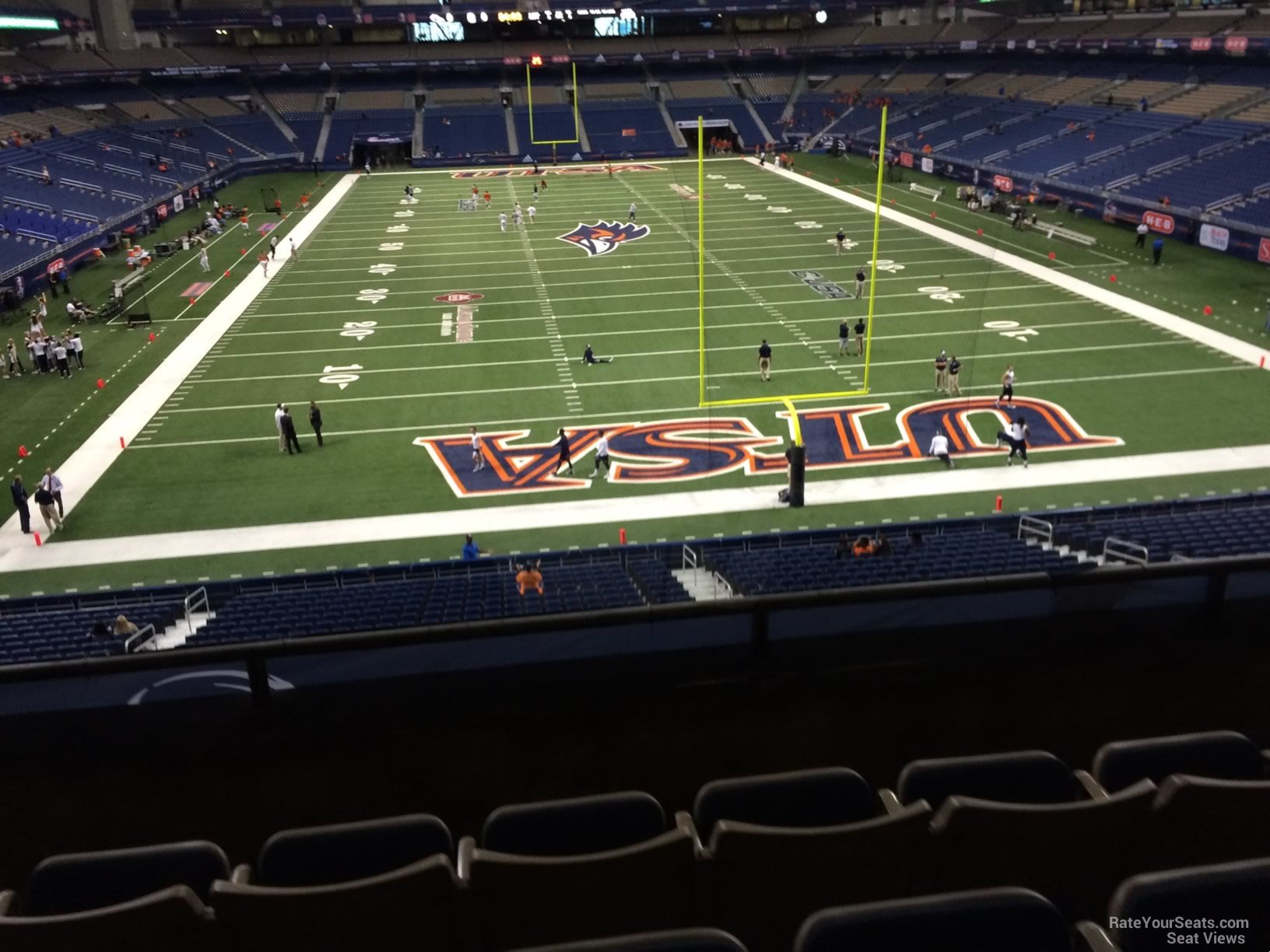 section 202, row 5 seat view  for football - alamodome