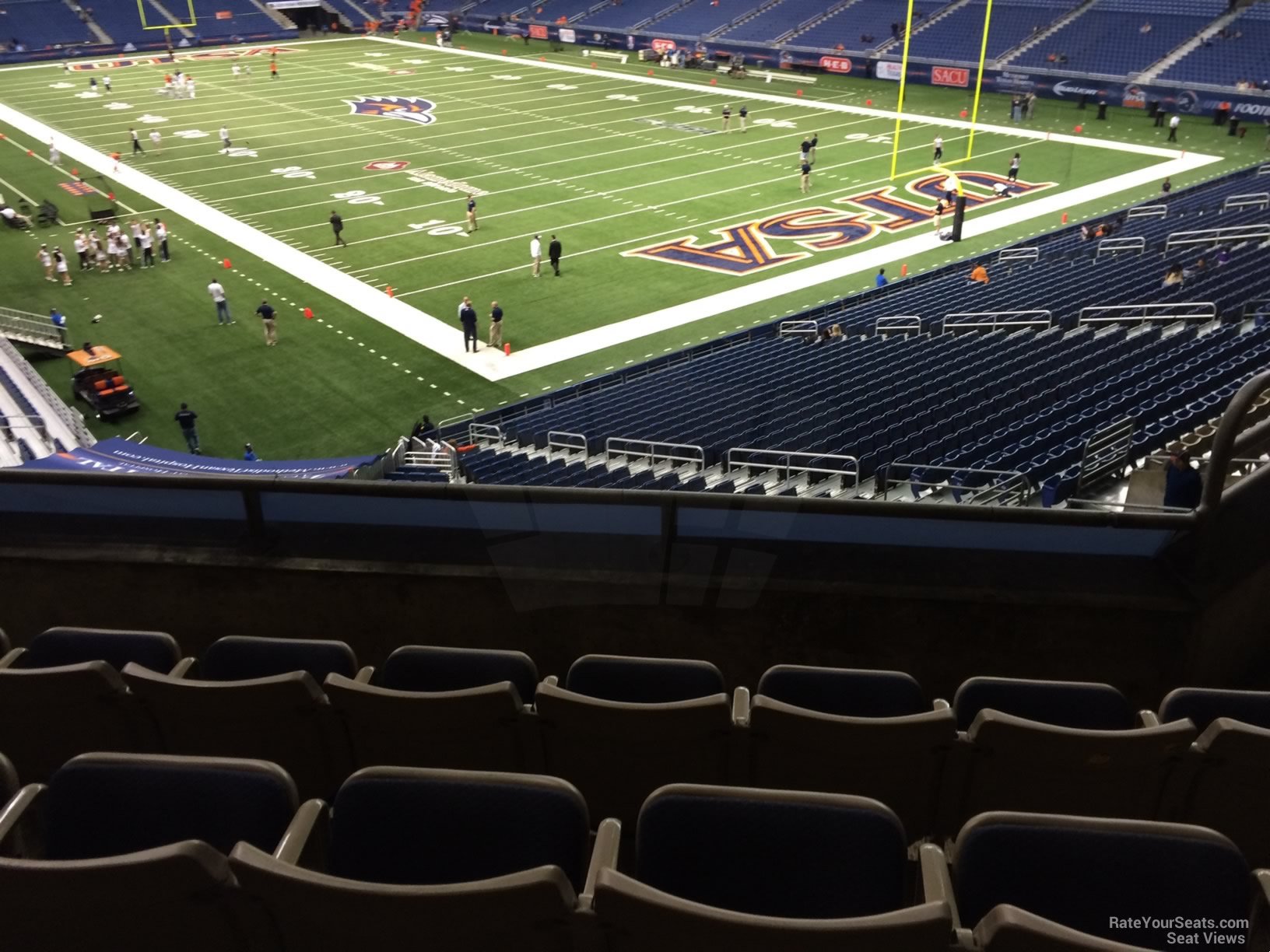 section 205, row 5 seat view  for football - alamodome