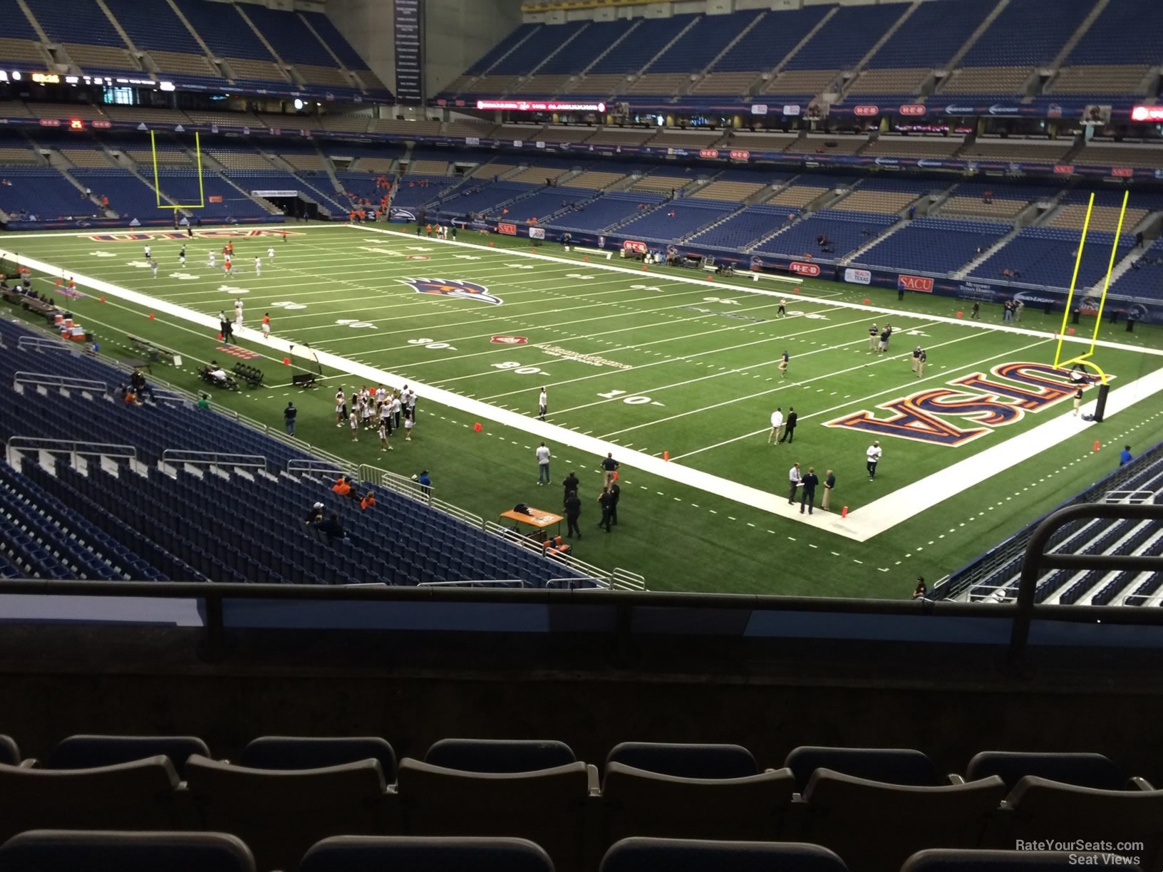 section 206, row 5 seat view  for football - alamodome