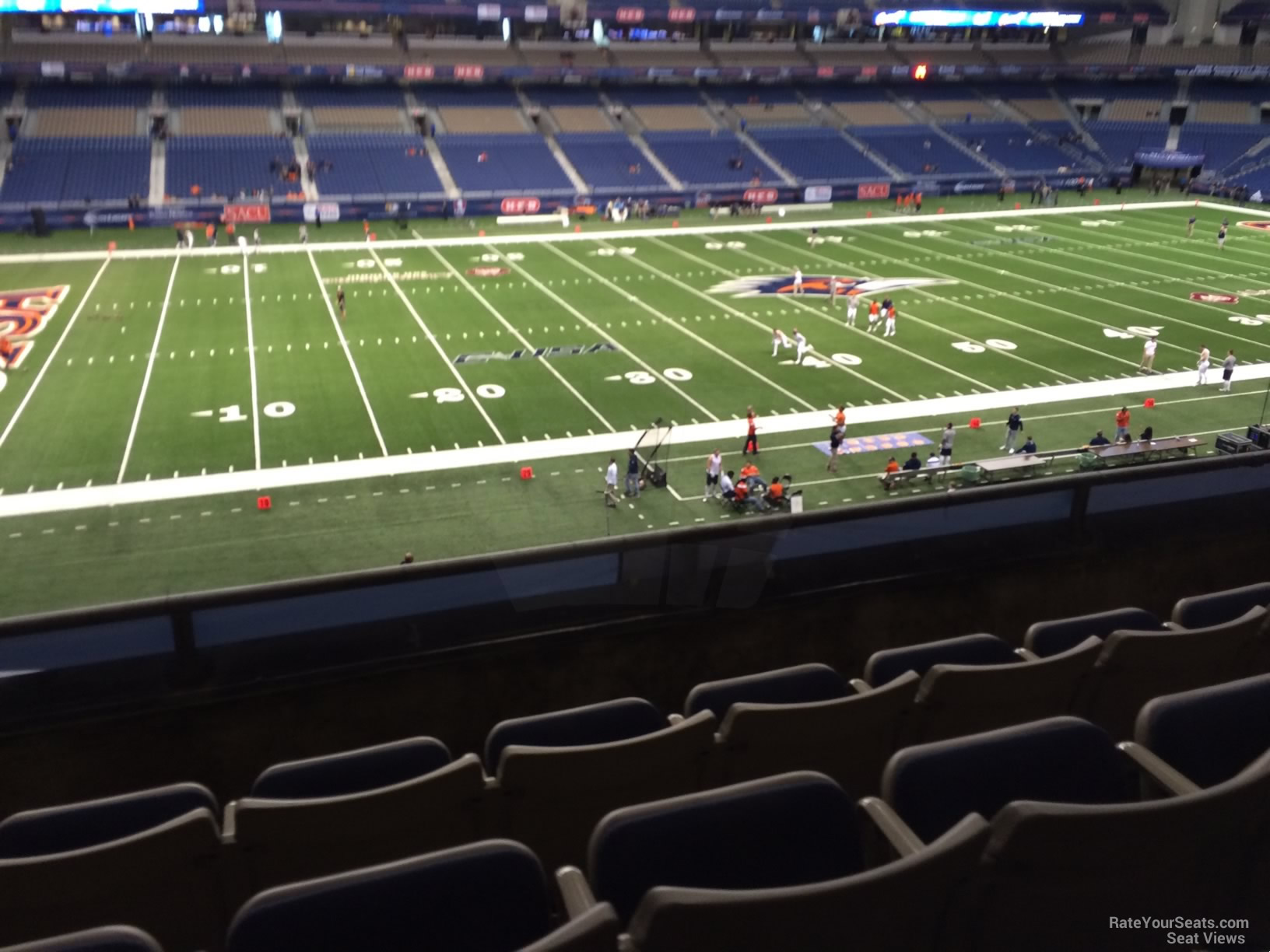section 215, row 5 seat view  for football - alamodome