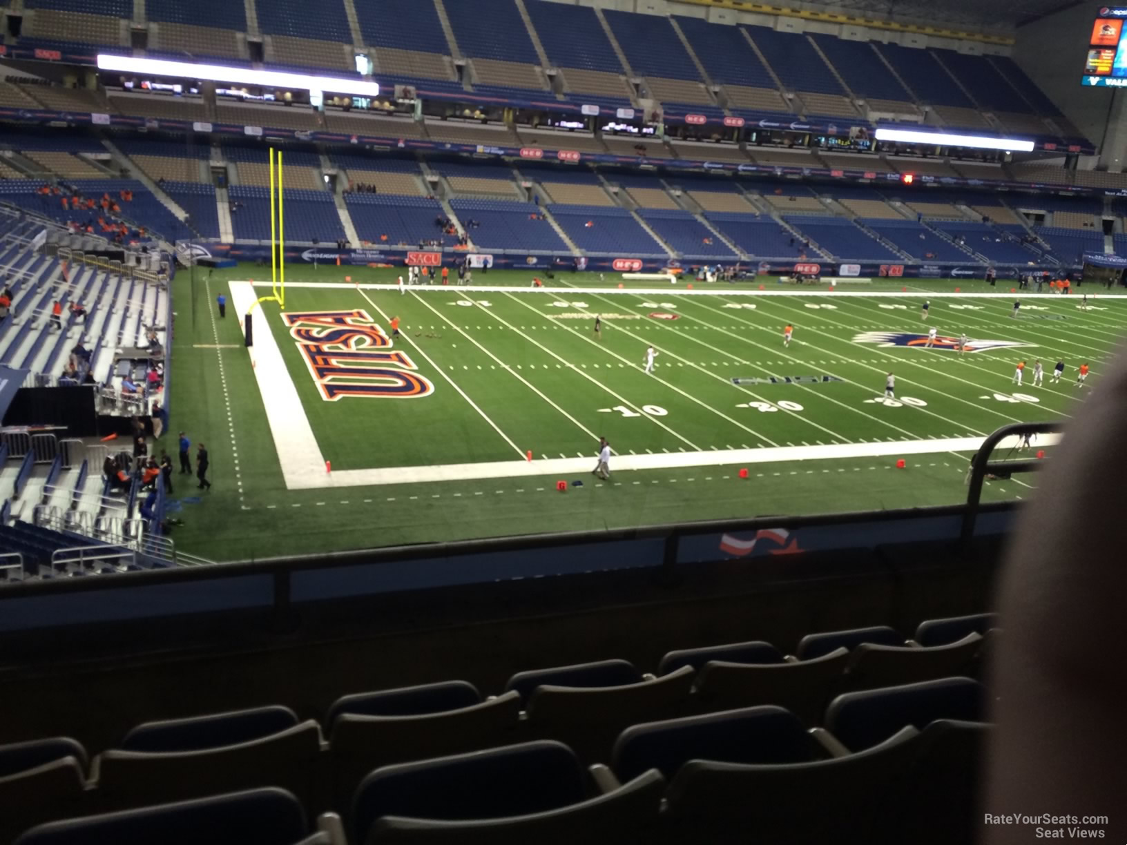 section 217, row 5 seat view  for football - alamodome