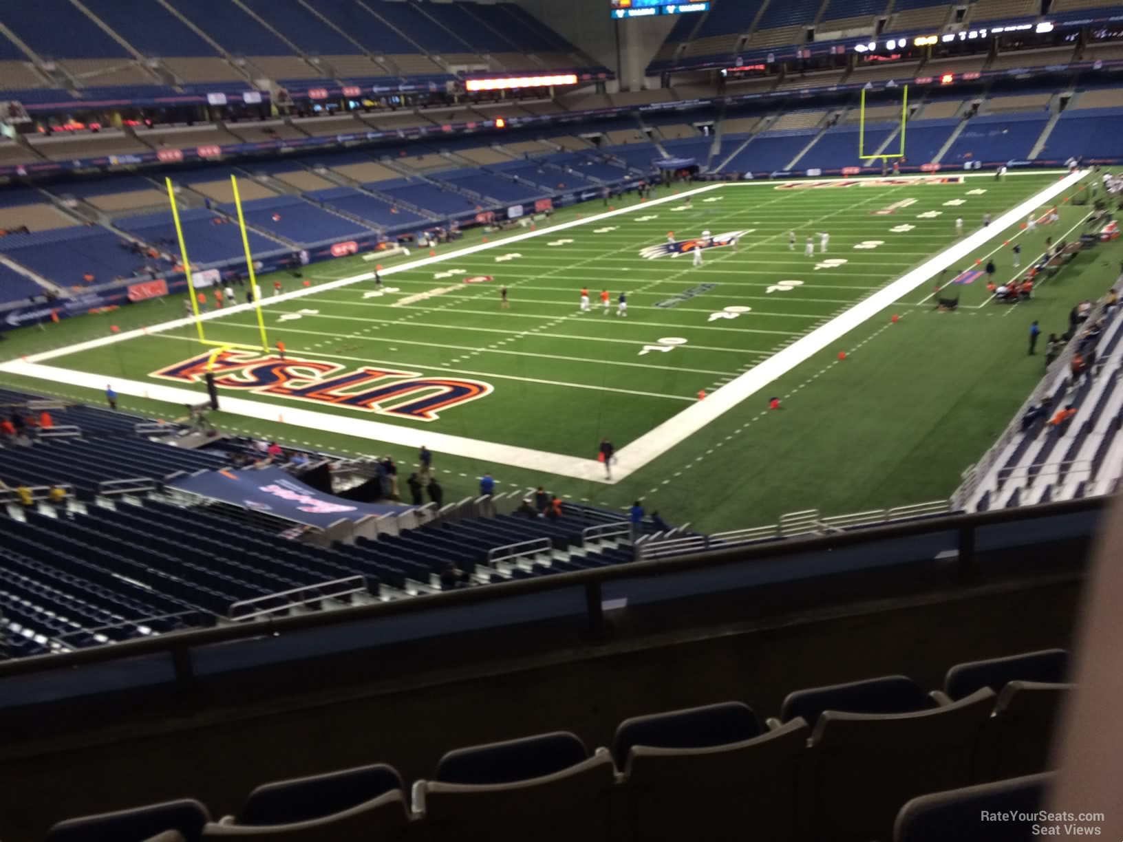 section 219, row 5 seat view  for football - alamodome