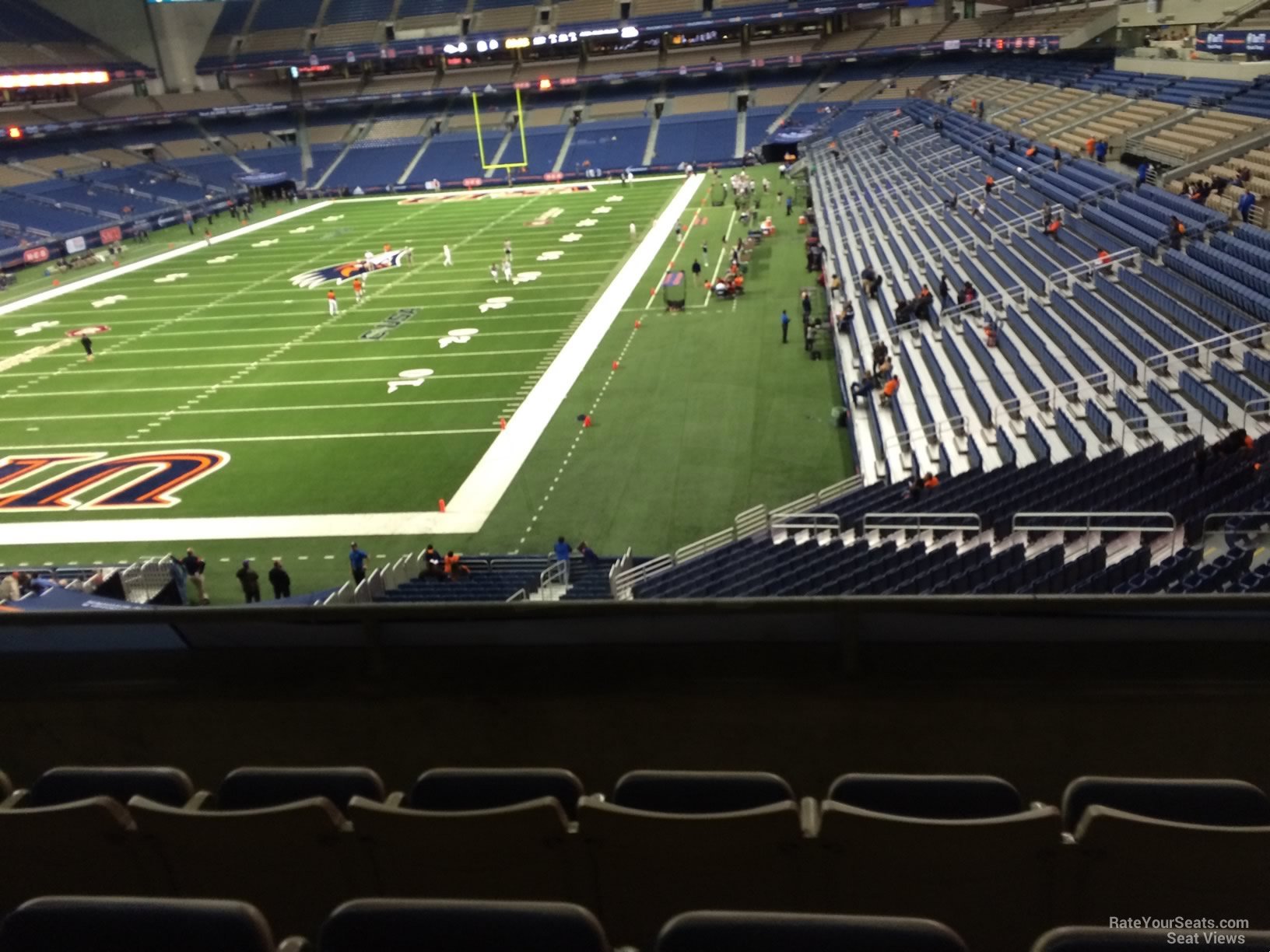 section 220, row 5 seat view  for football - alamodome