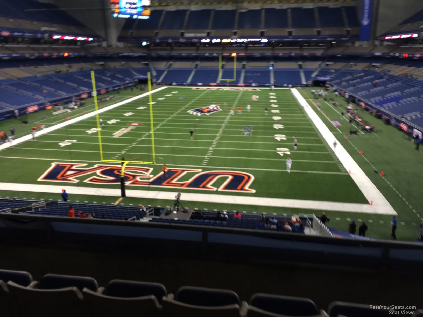 section 222, row 5 seat view  for football - alamodome