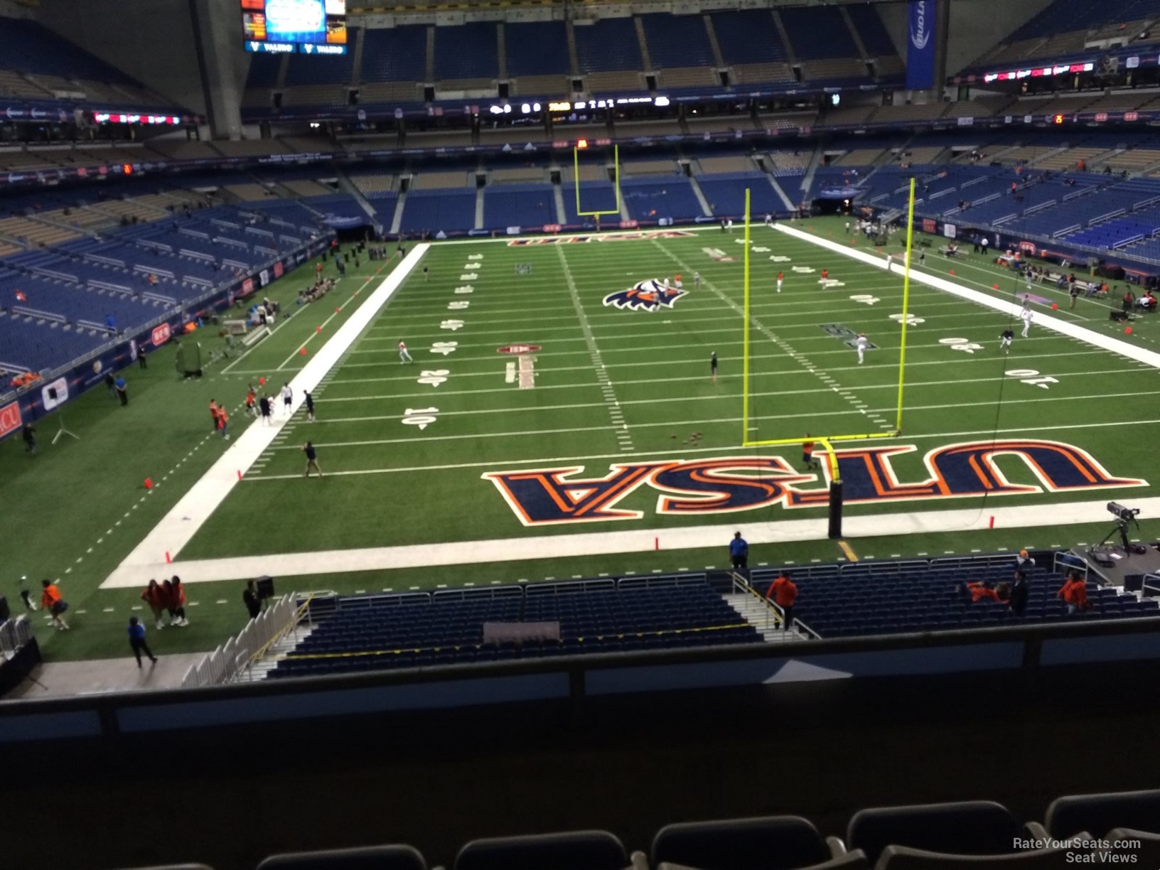 section 224, row 5 seat view  for football - alamodome